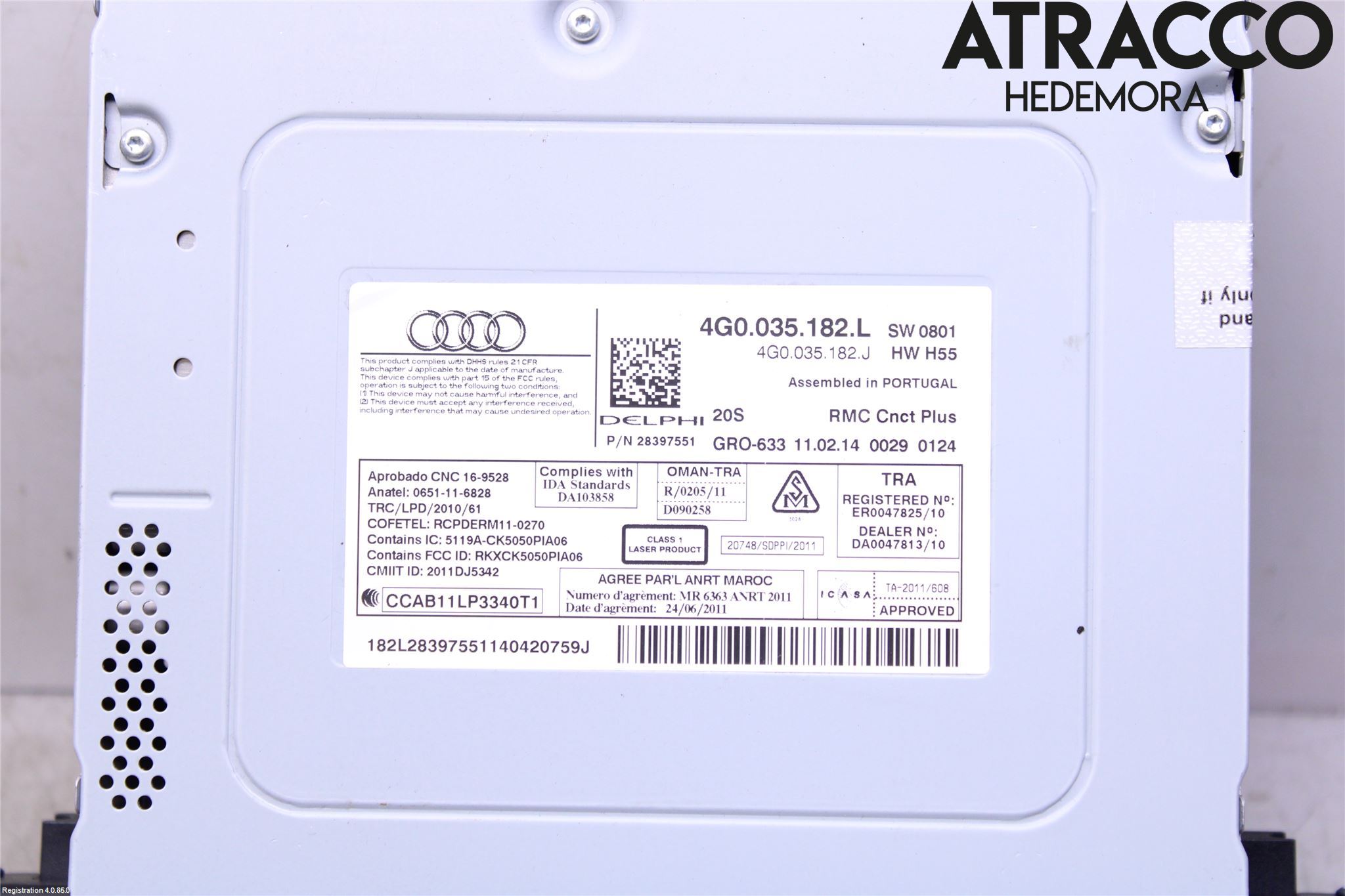 Audi A6/S6 4G 11-18 Cd Radio - Multimediapanel