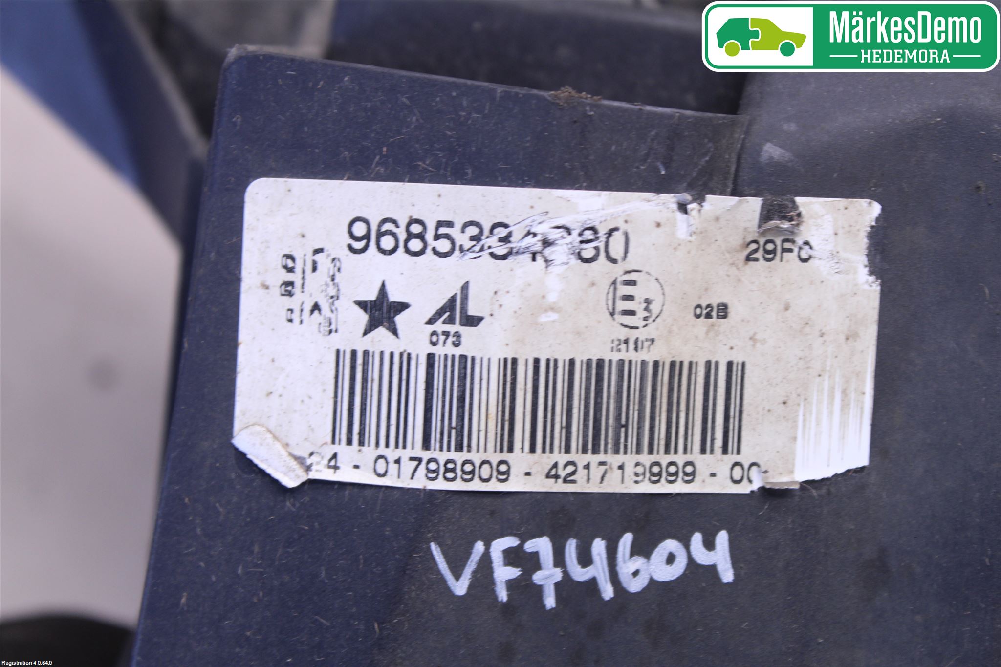 Peugeot 407 Dimljus-Varselljus Fram