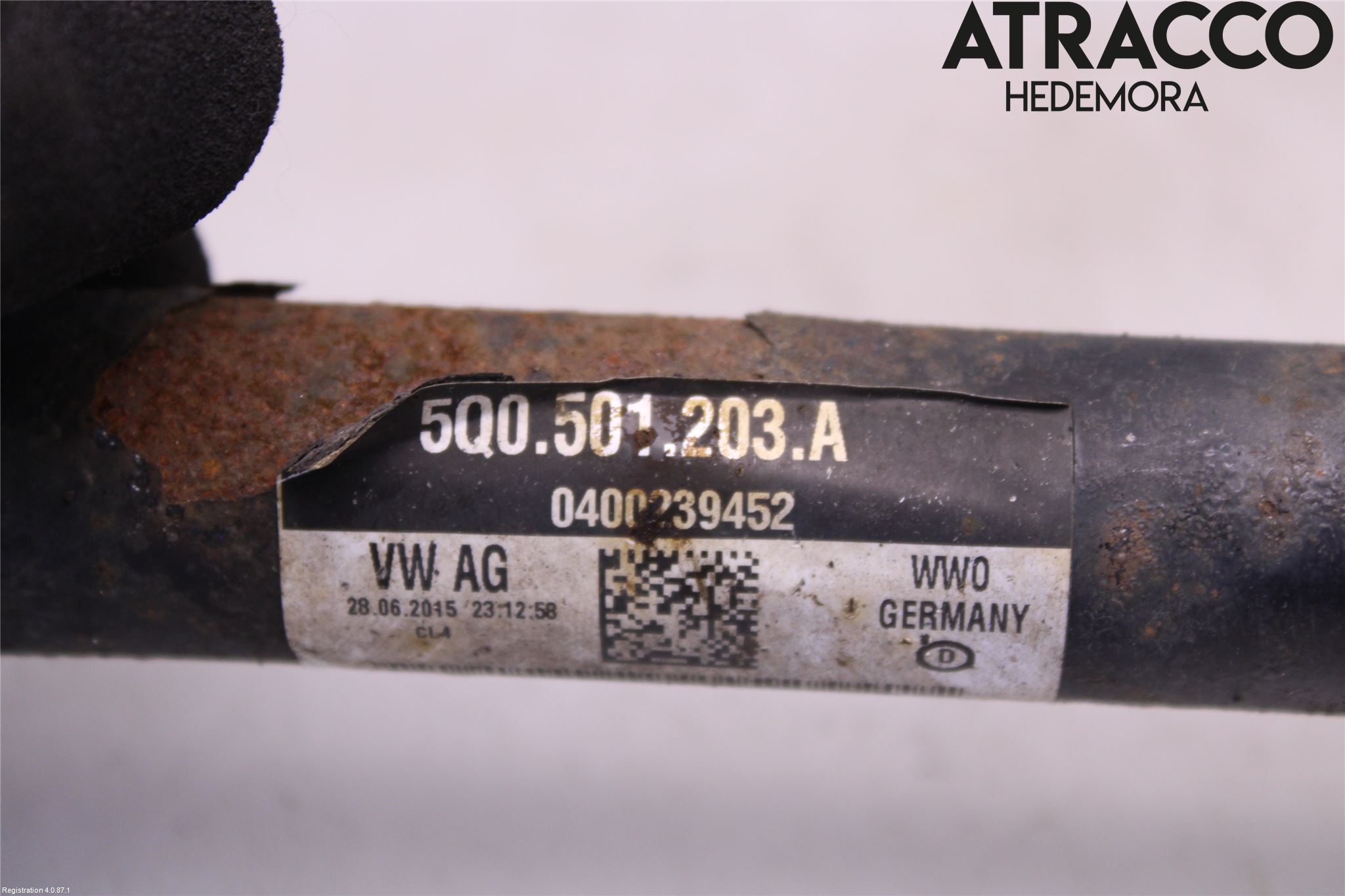 Audi A3/S3 8V 13-20 Drivaxel Bak Vänster