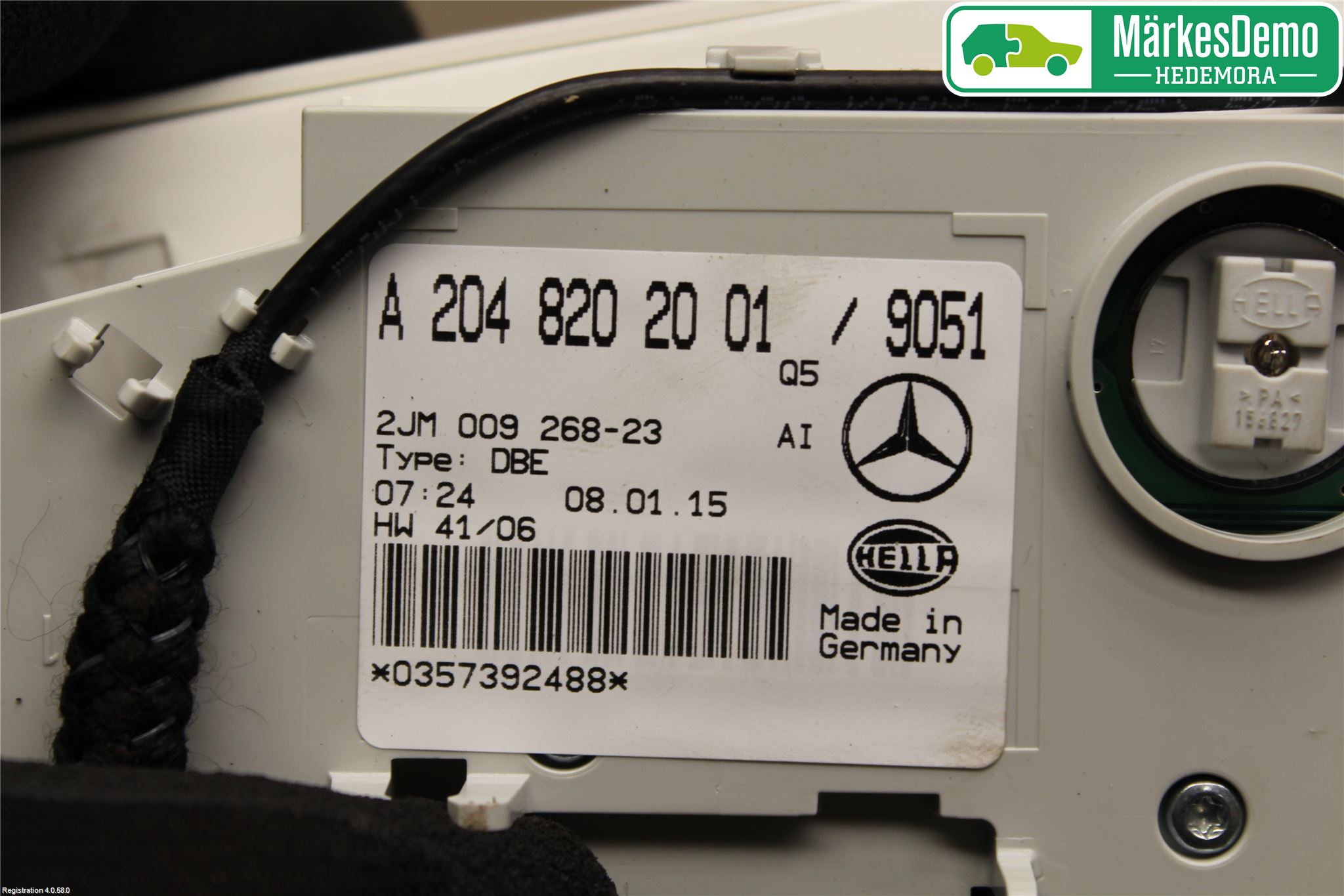 Mercedes-Benz MB GLK-KLASS (X204) 08-16 Innerbelysning