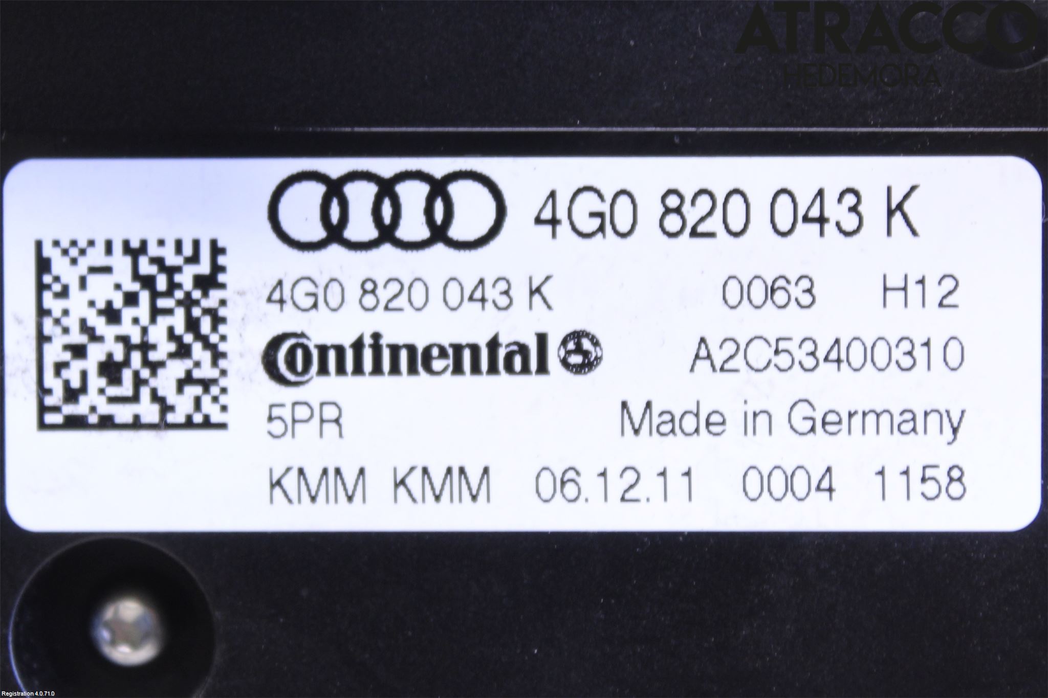 Audi A6/S6 4G 11-18 Ac Styrenhet Ac Manöveren
