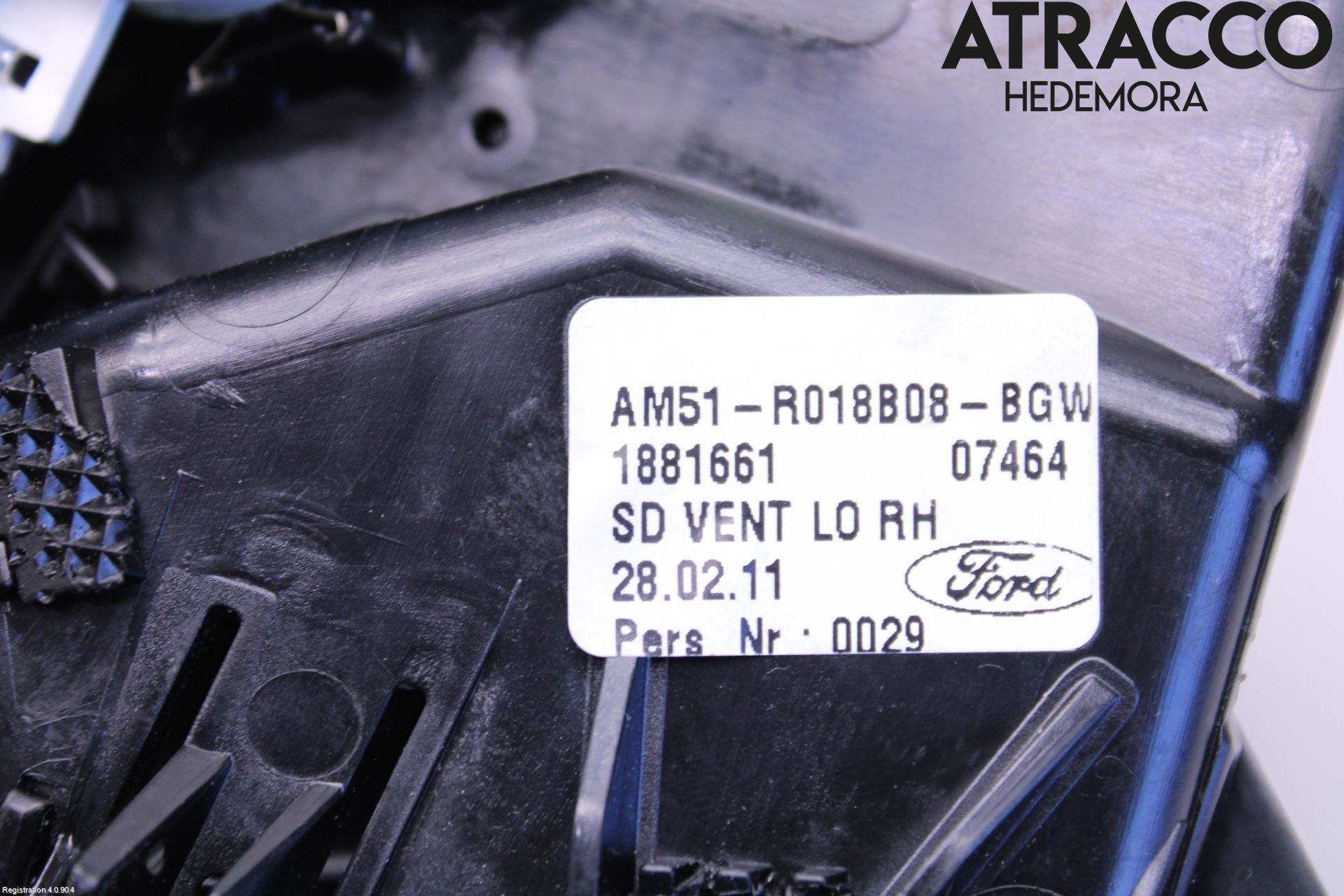 Ford C-MAX II  11-14 Defrosterkanal-Munstycke