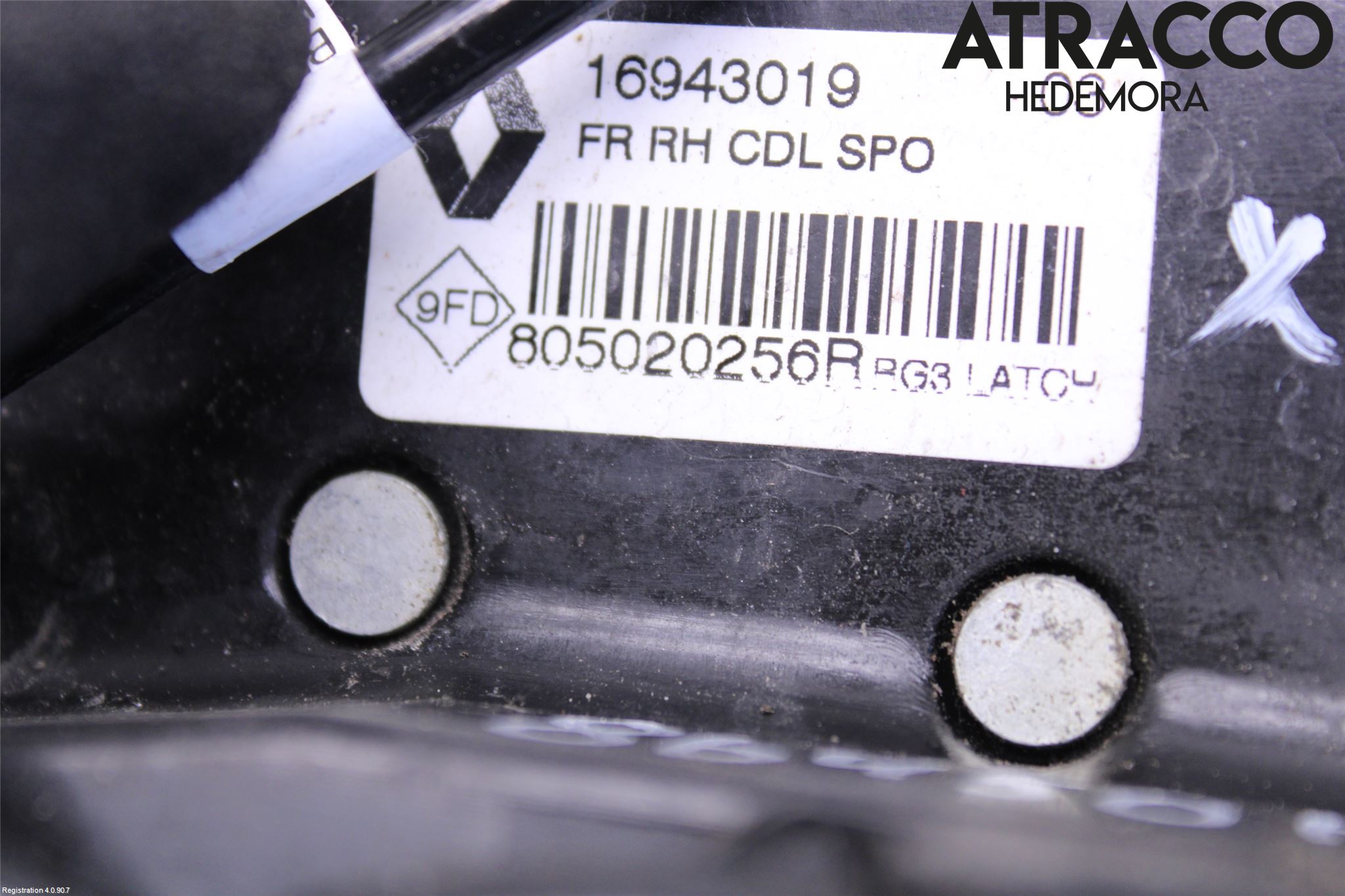 Renault MEGANE IV 16-23 Låskista-Dörrlås