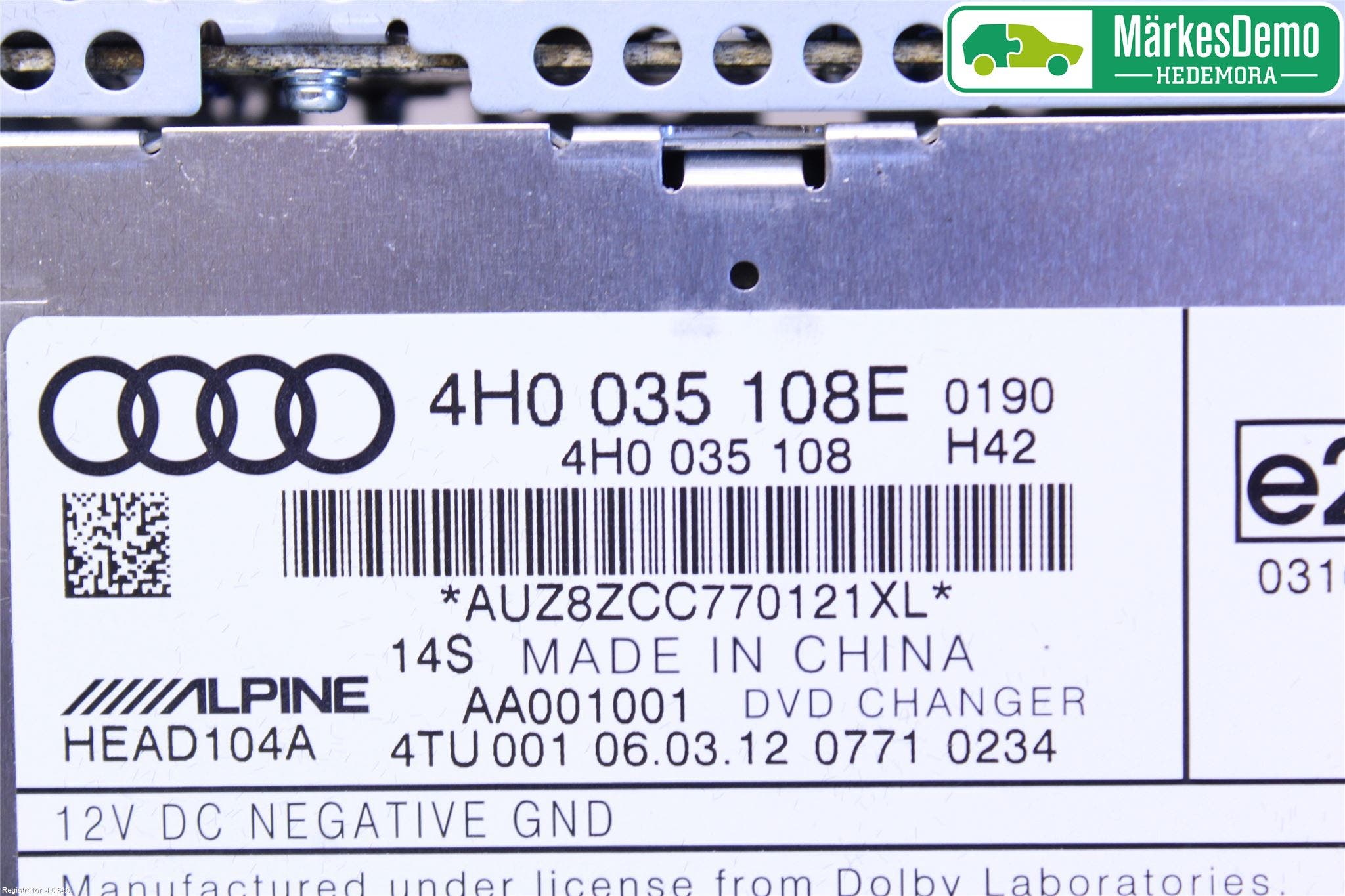 Audi A6/S6 4G 11-18 Cd Växlare