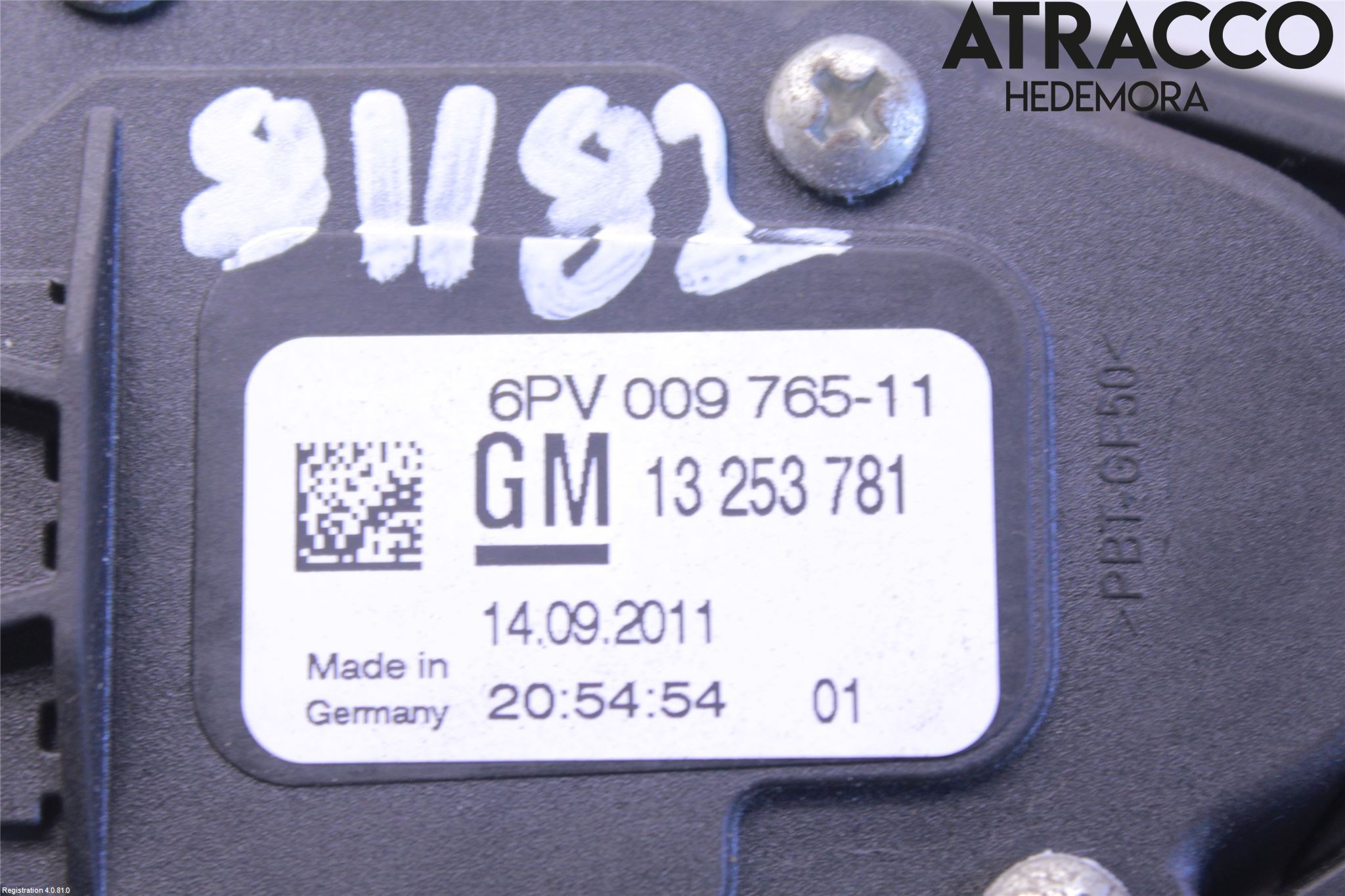 Opel ZAFIRA C 12-19 Gaspedal