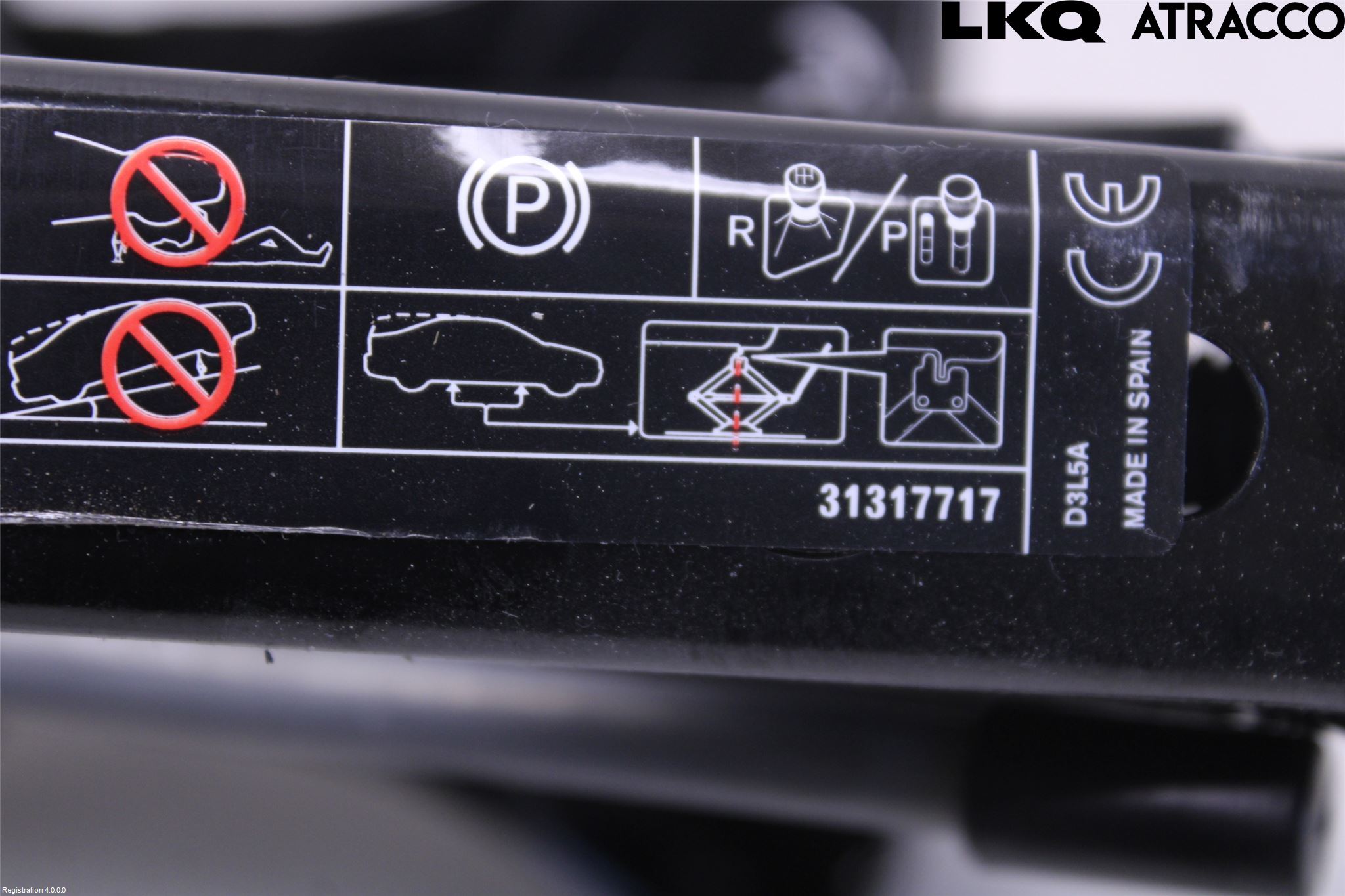 Volvo V70 08-13 Domkraft