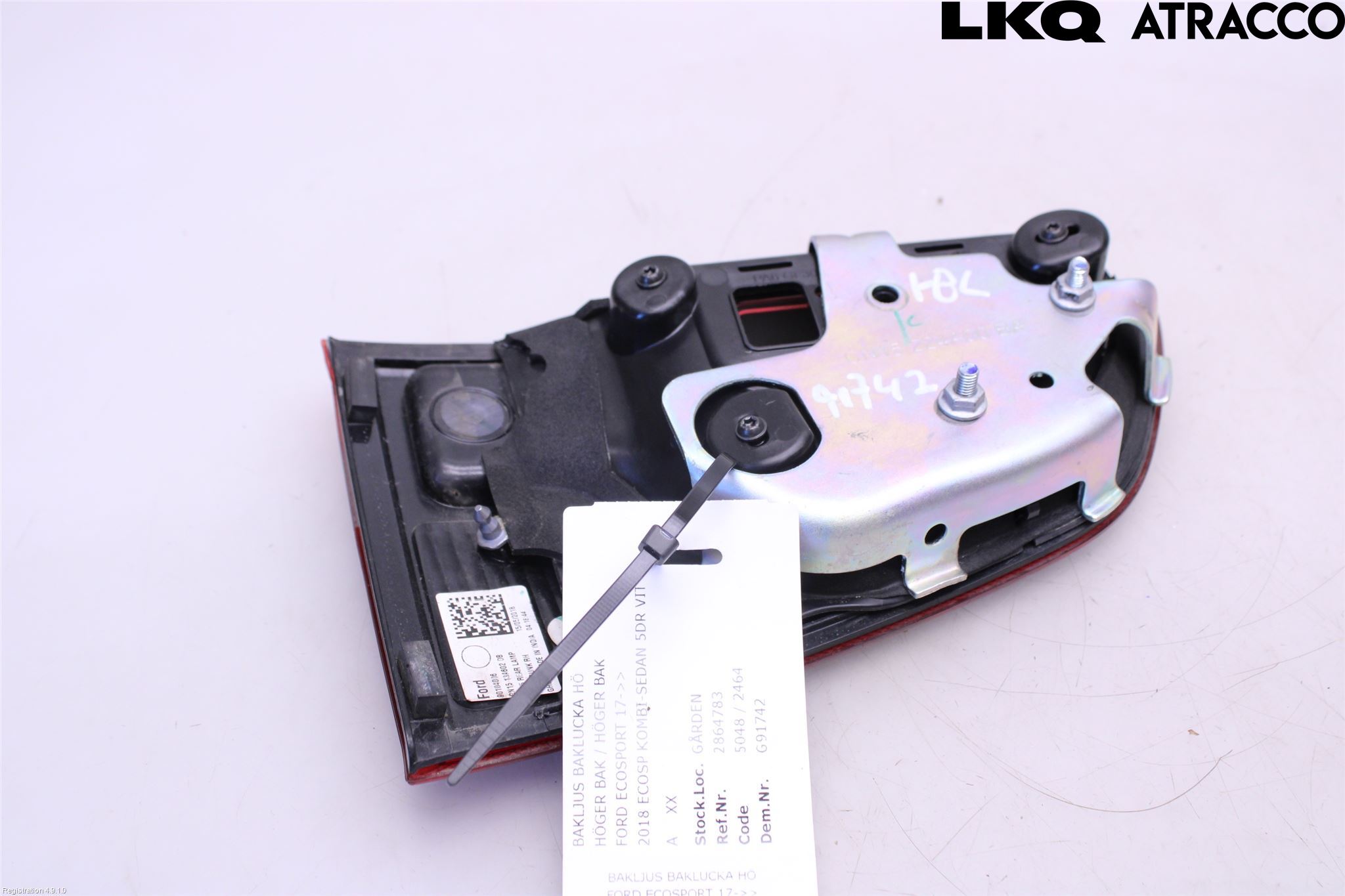 Ford ECOSPORT 17- Bakljus Lucka Hö