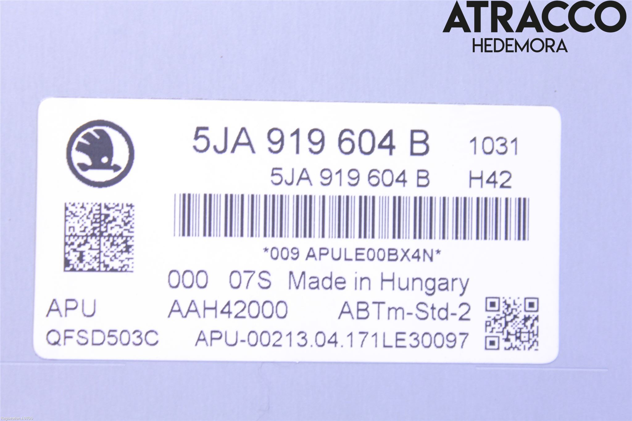 Skoda RAPID Cd Radio - Multimediapanel