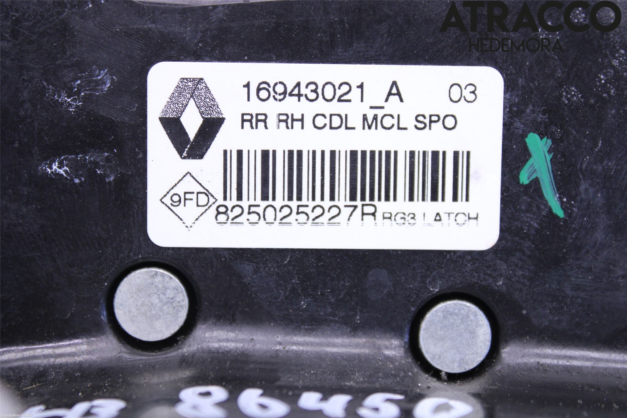 Renault MEGANE IV 16-23 Låskista-Dörrlås