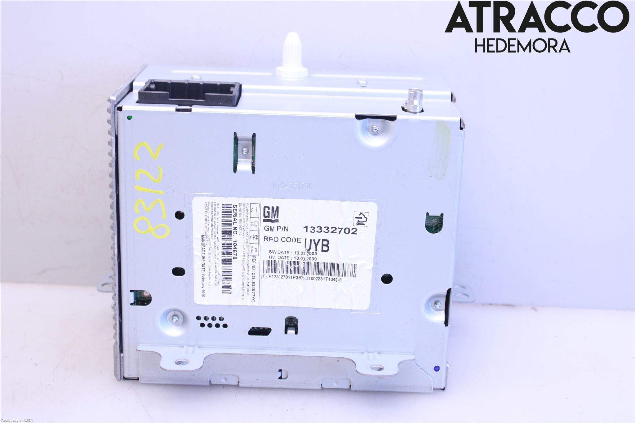 GM CHEVROLET CRUZE Cd Radio - Multimediapanel