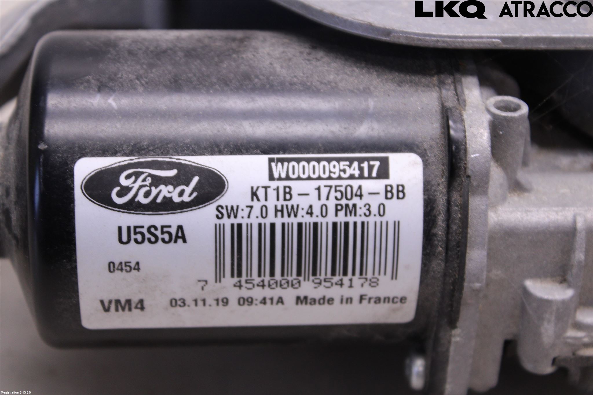 Ford TRANSIT/TOURNEO CONNECT 13-22 Torkarmotor Vindruta