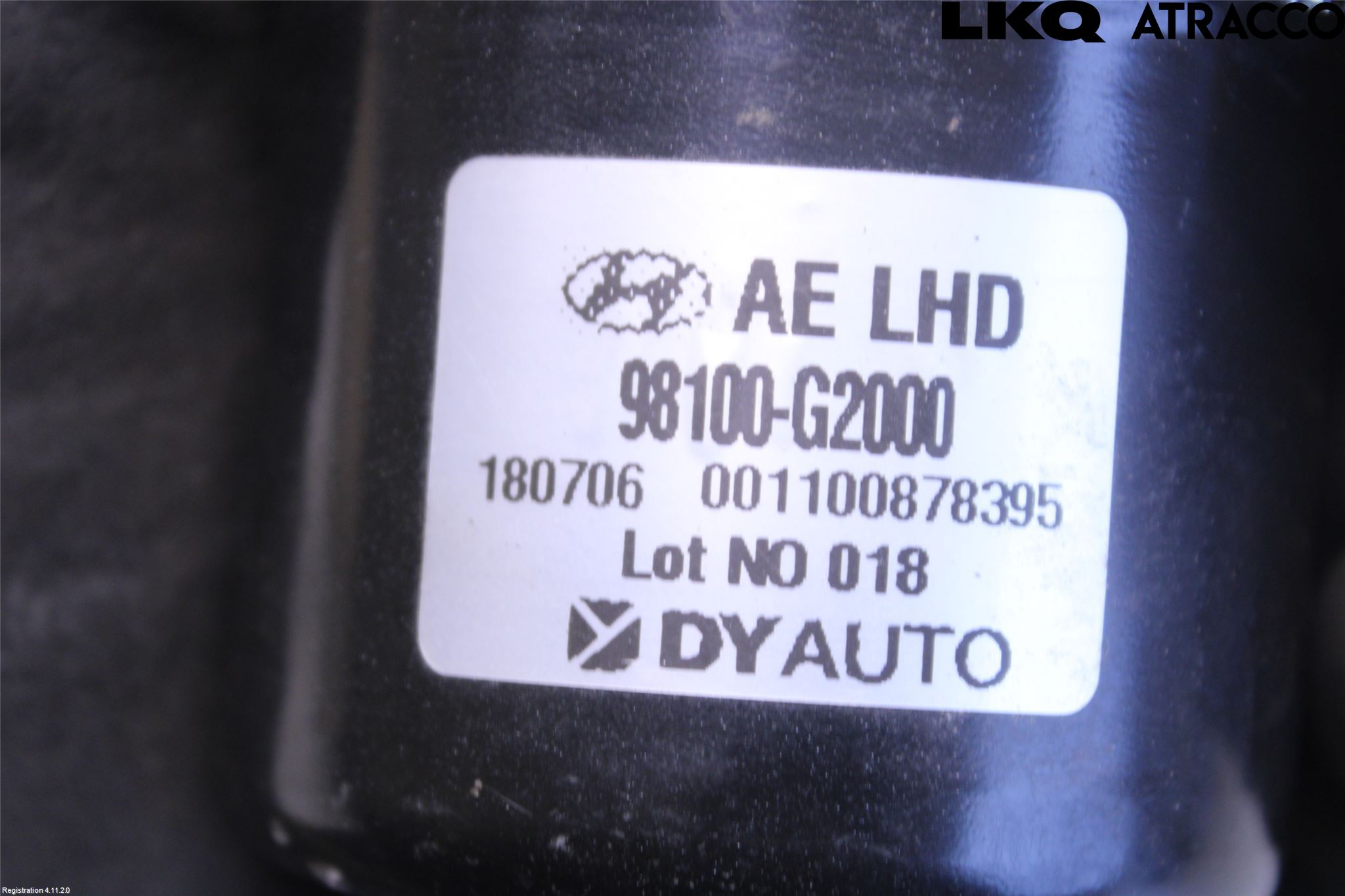 Hyundai IONIQ AE 17-22 Torkarmotor Vindruta