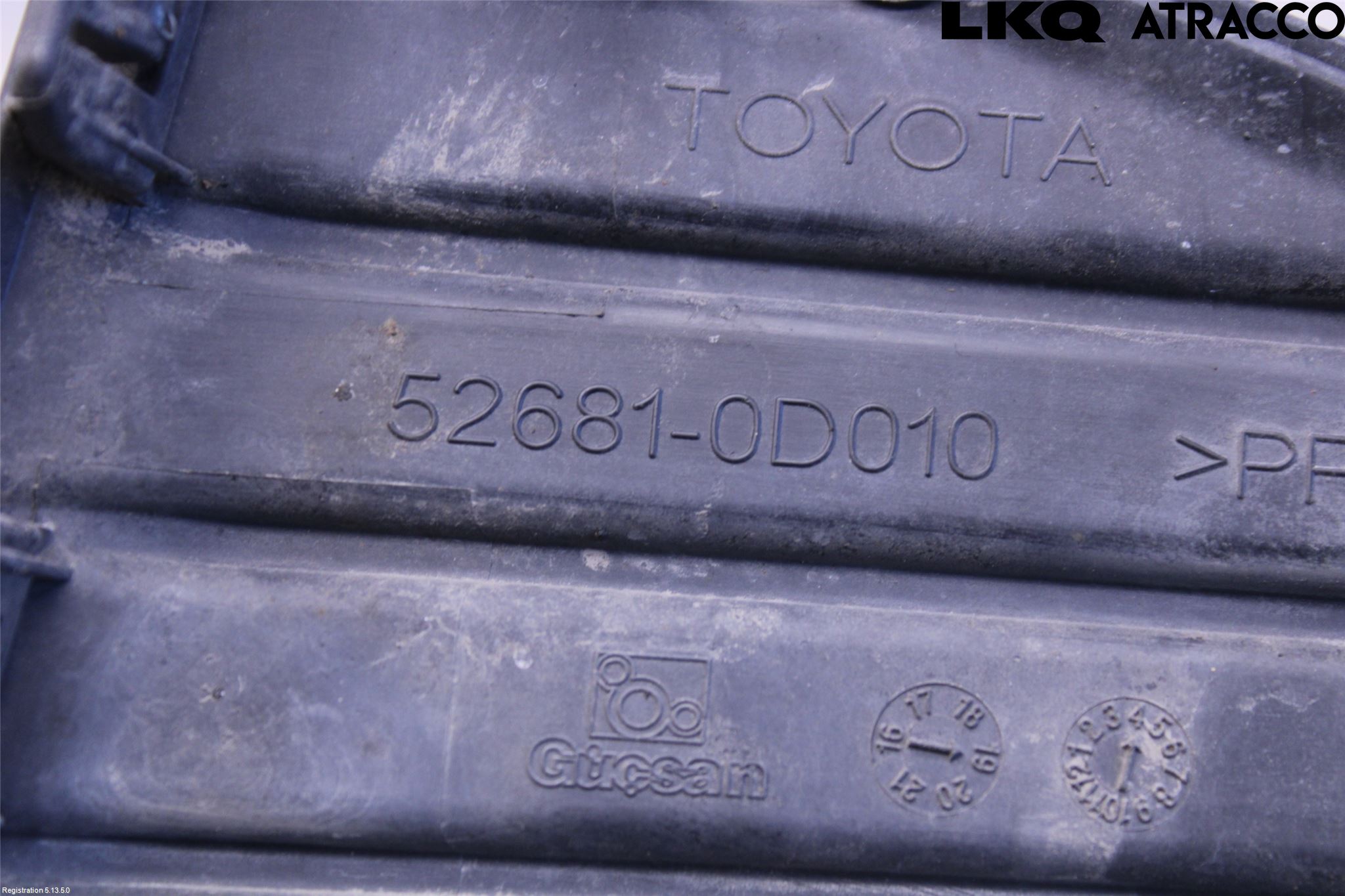 Toyota YARIS XP130 15-20 Stötfångardel Bak Hö