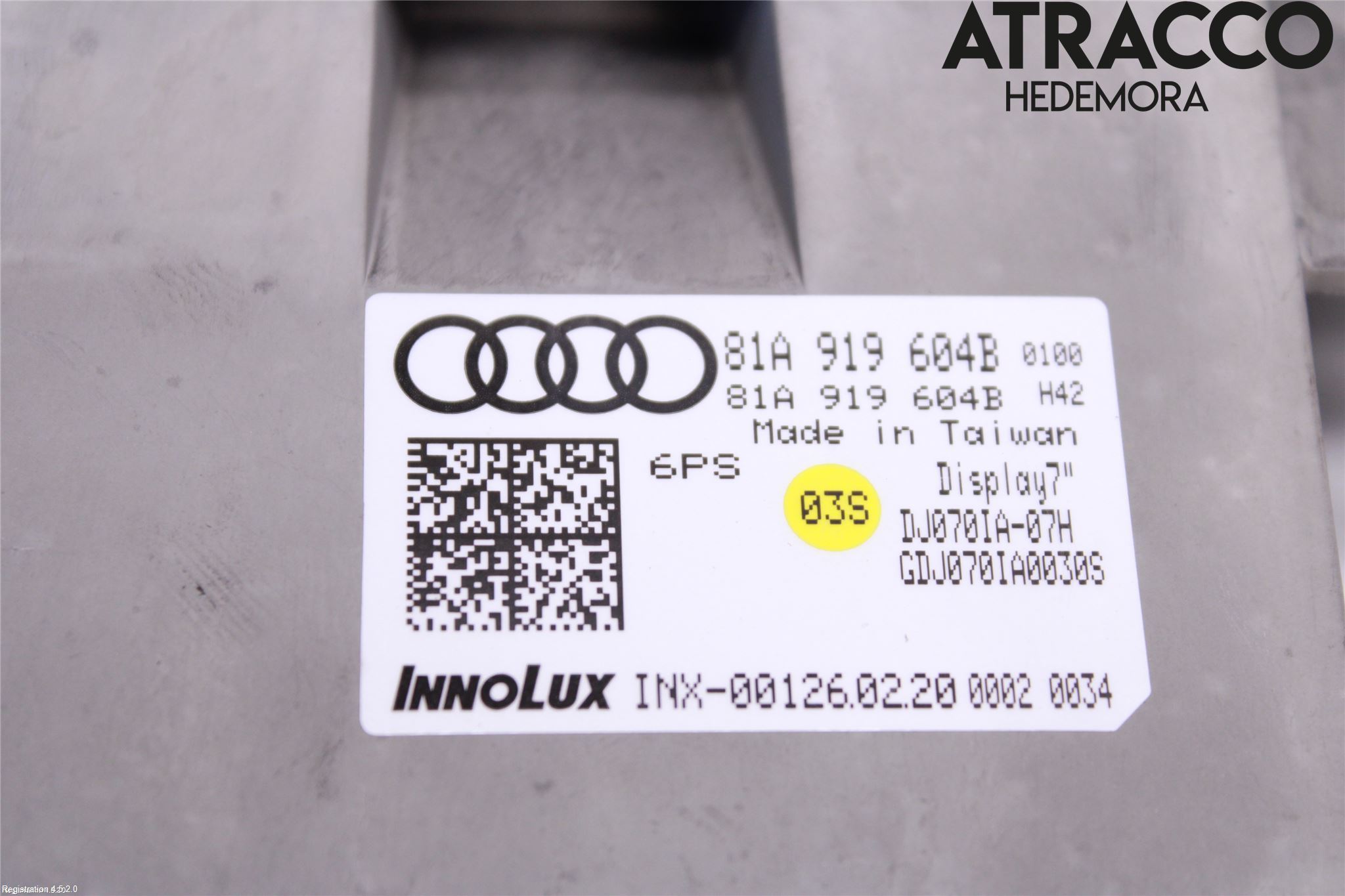 Audi Q2/SQ2 17- Multifunktionsdisplay