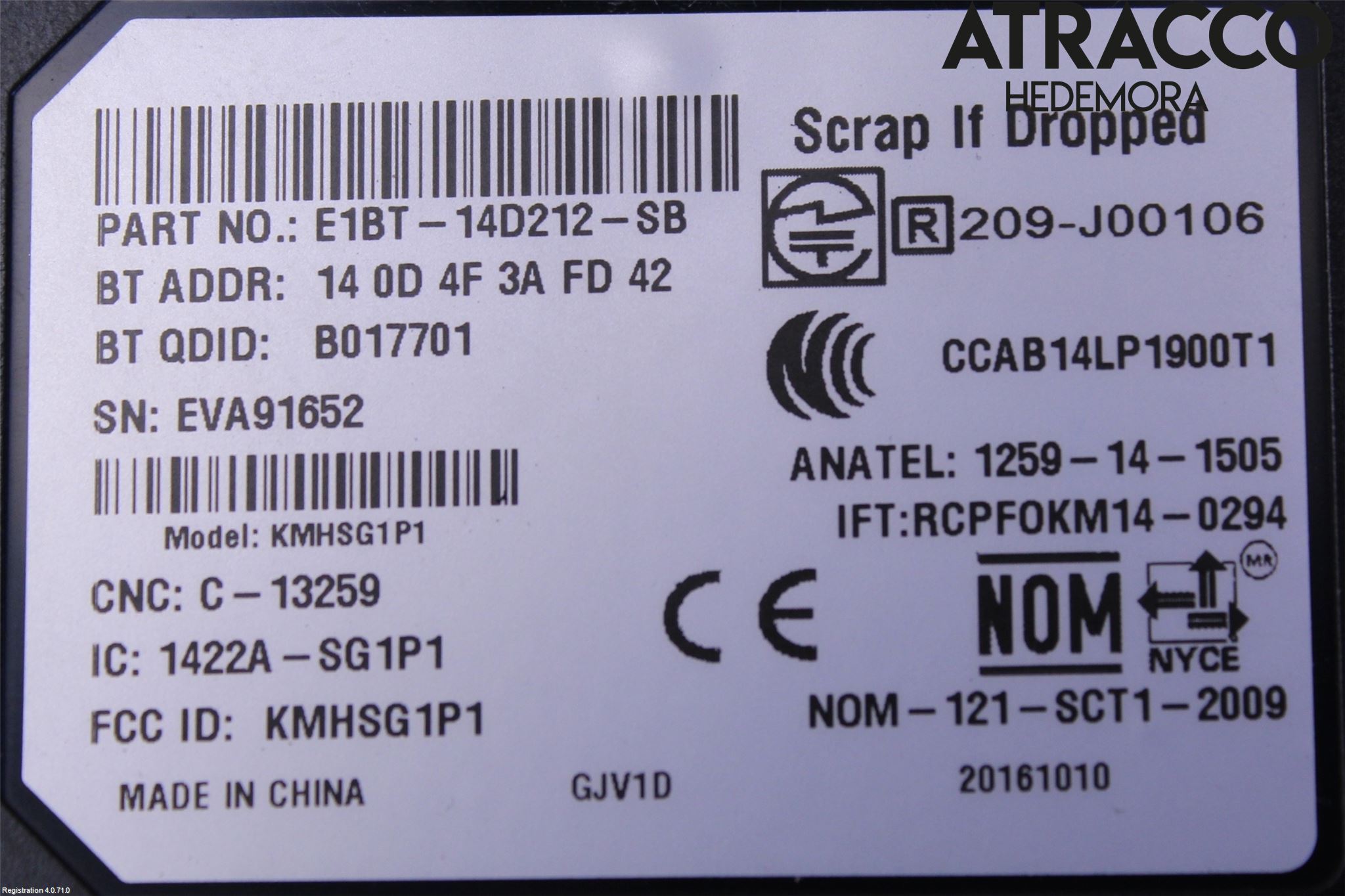 Ford KUGA 13-16 Styrenhet Multimedia