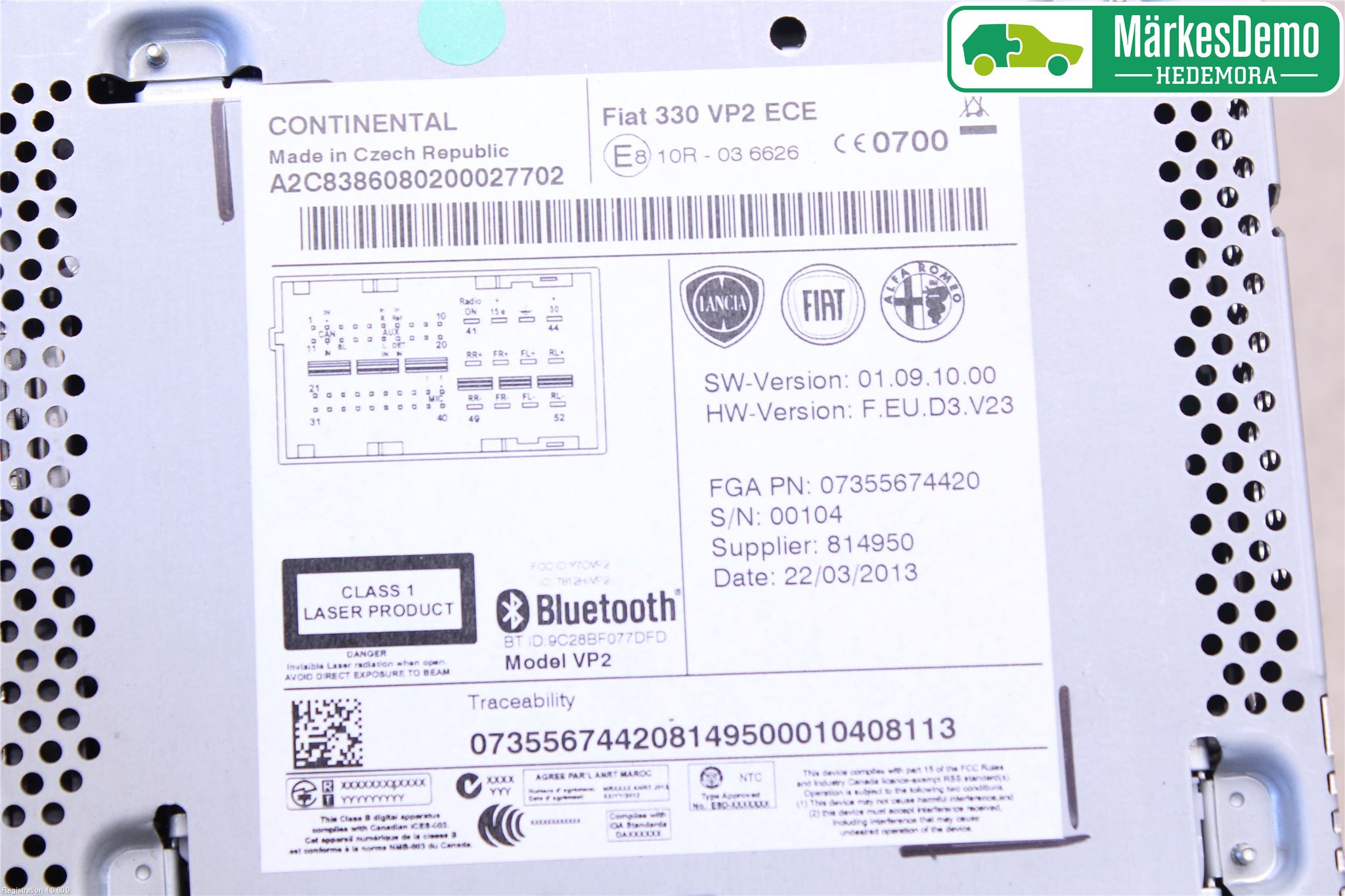 Fiat 500L 13-19 Cd Radio - Multimediapanel