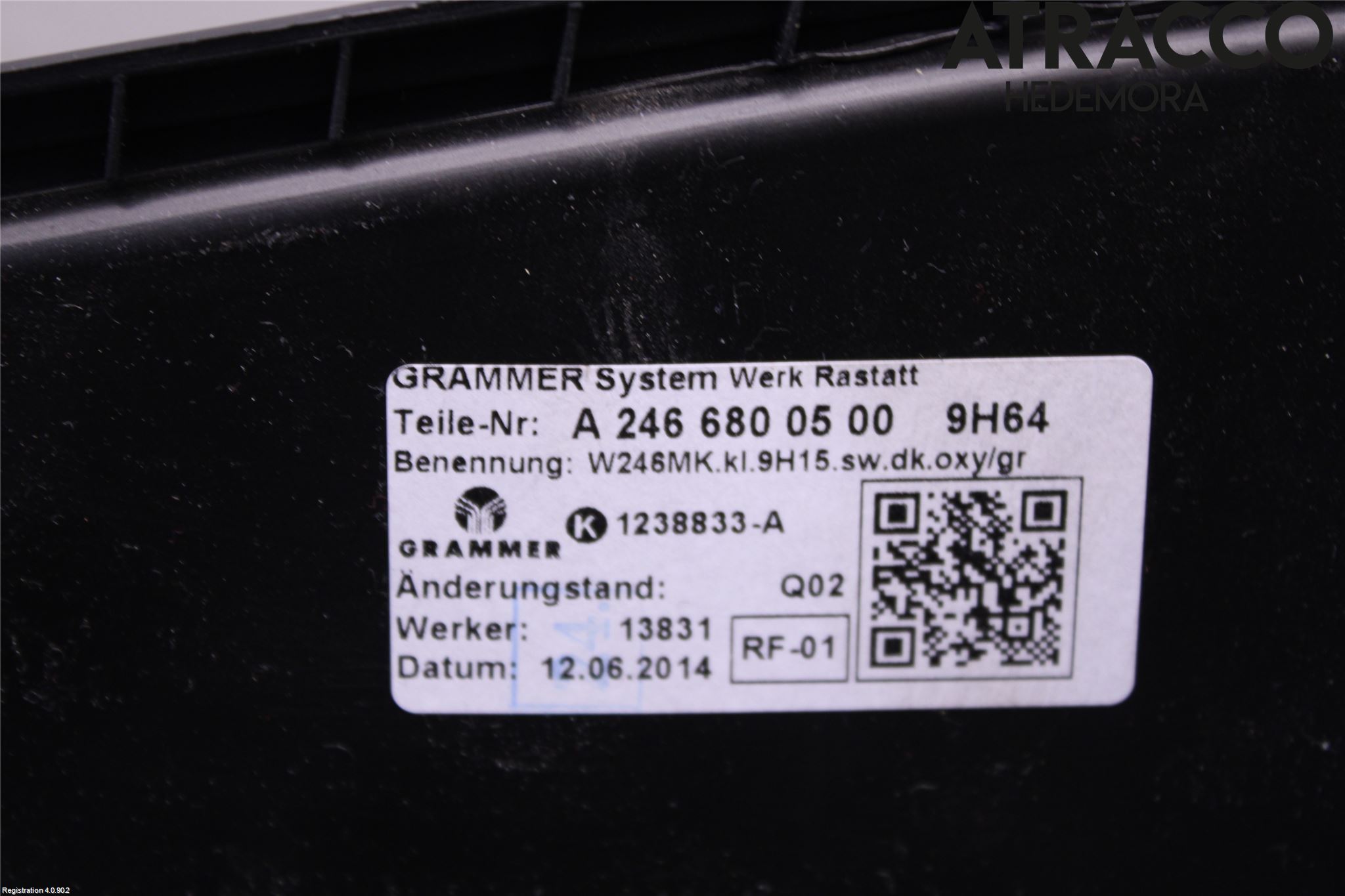 Mercedes-Benz MB B-KLASS (W246/W242) 12-19 Inredning Armstöd