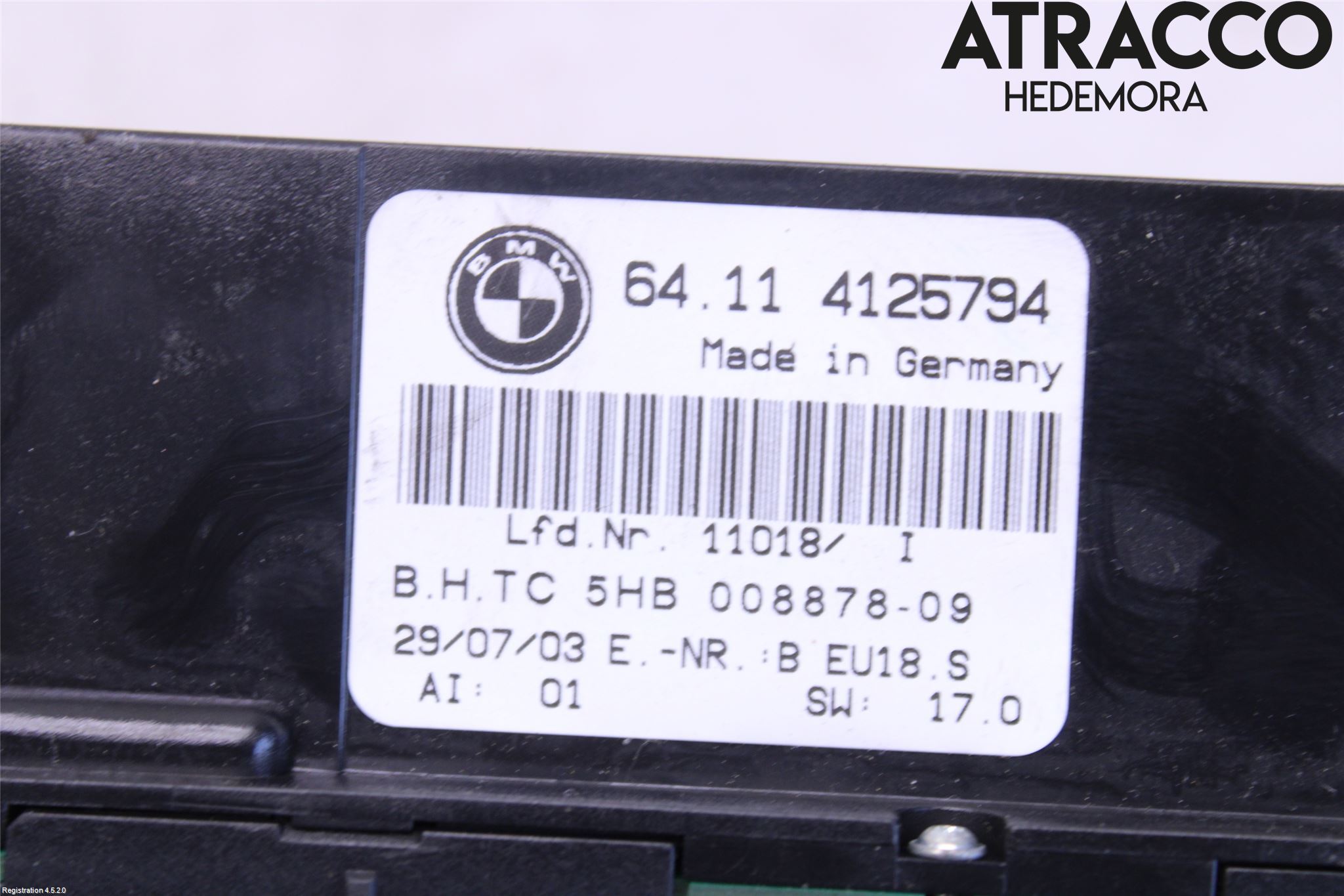 BMW 3 E46      98-05 Ac Styrenhet Ac Manöveren