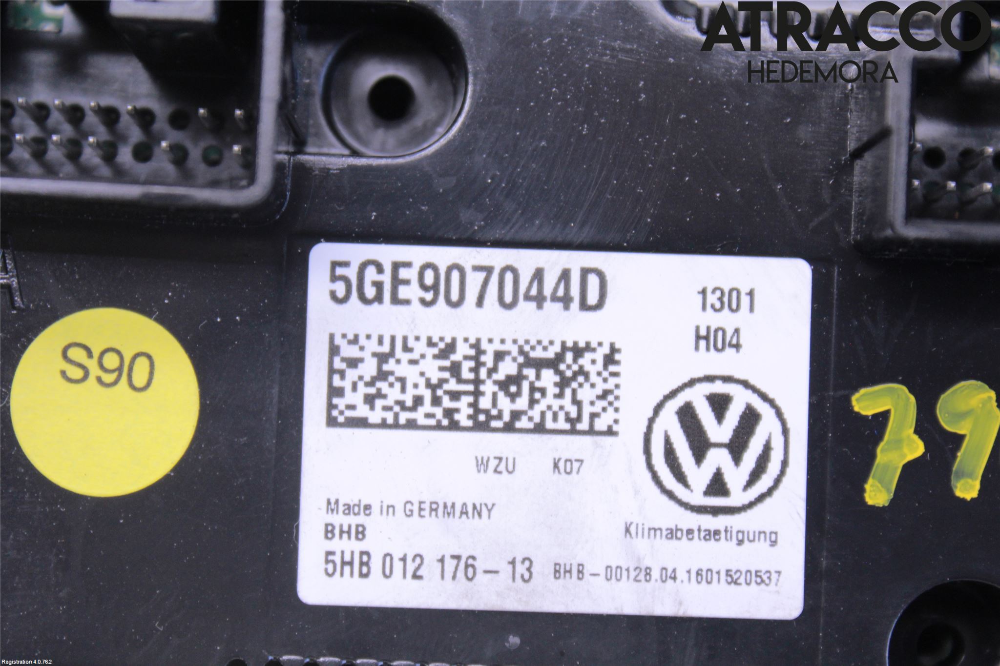 Volkswagen VW PASSAT 15-19 Ac Styrenhet Ac Manöveren