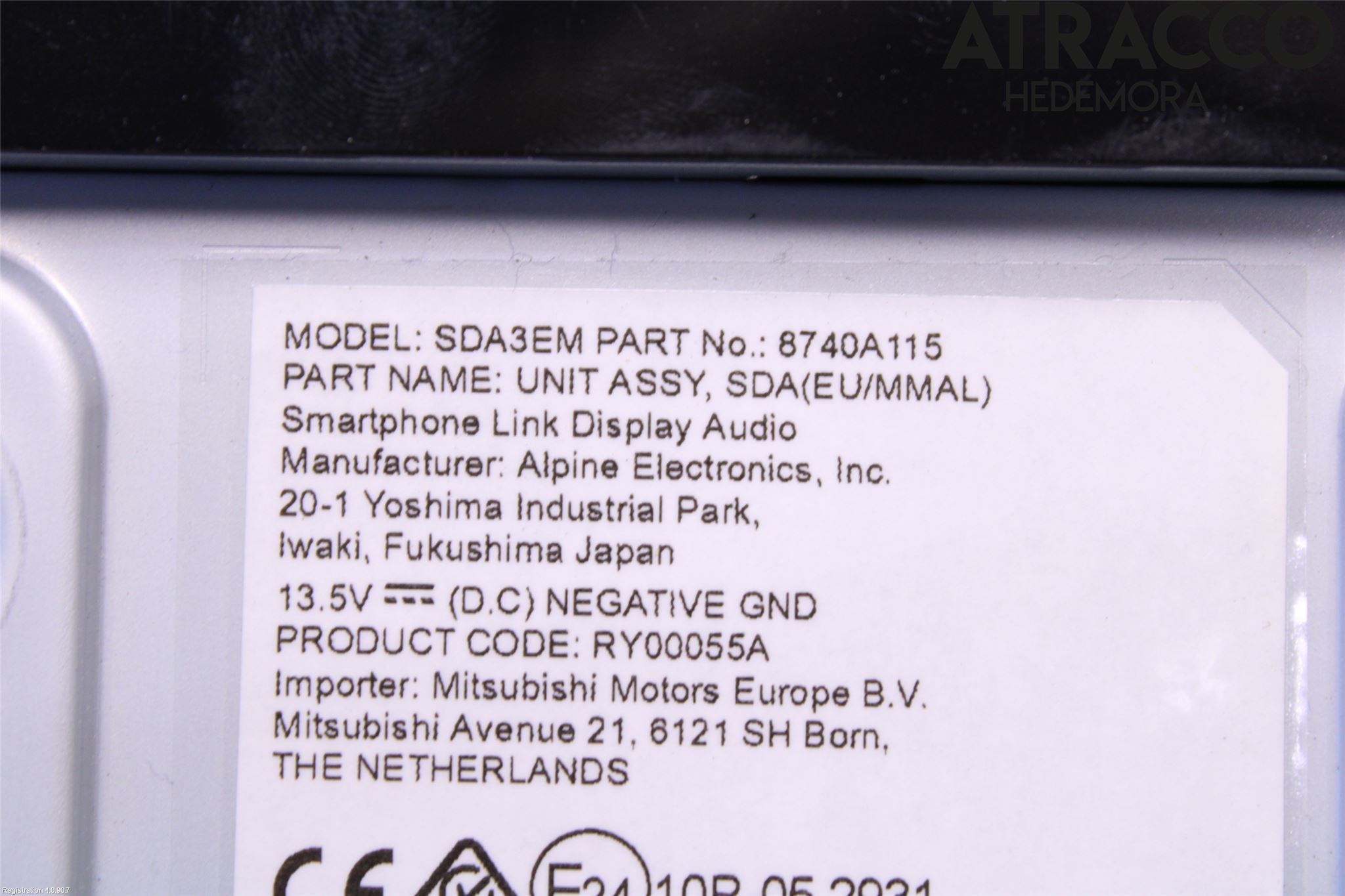 Mitsubishi SPACE STAR 13- Cd Radio - Multimediapanel