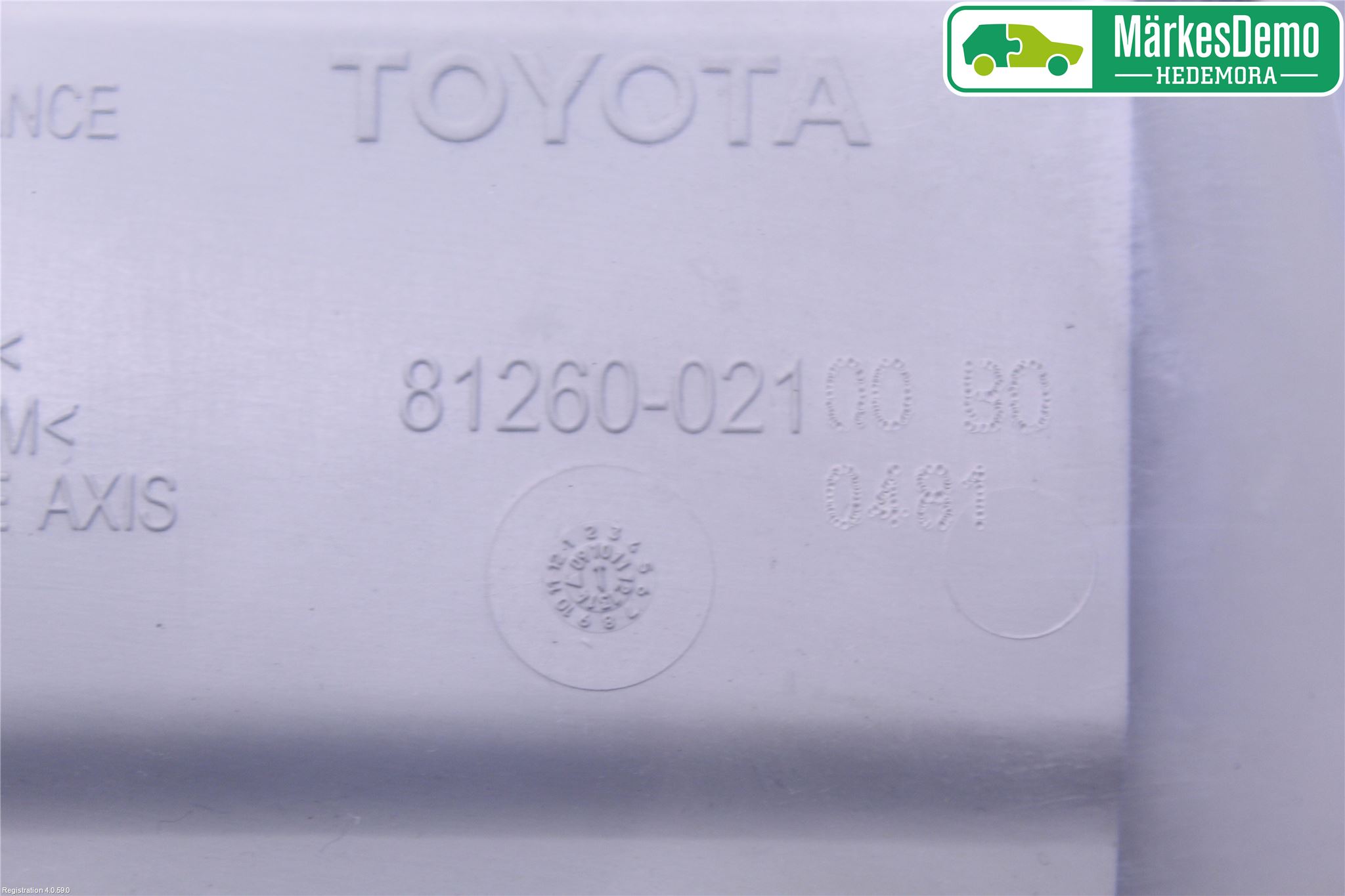 Toyota AURIS 10-12 Innerbelysning