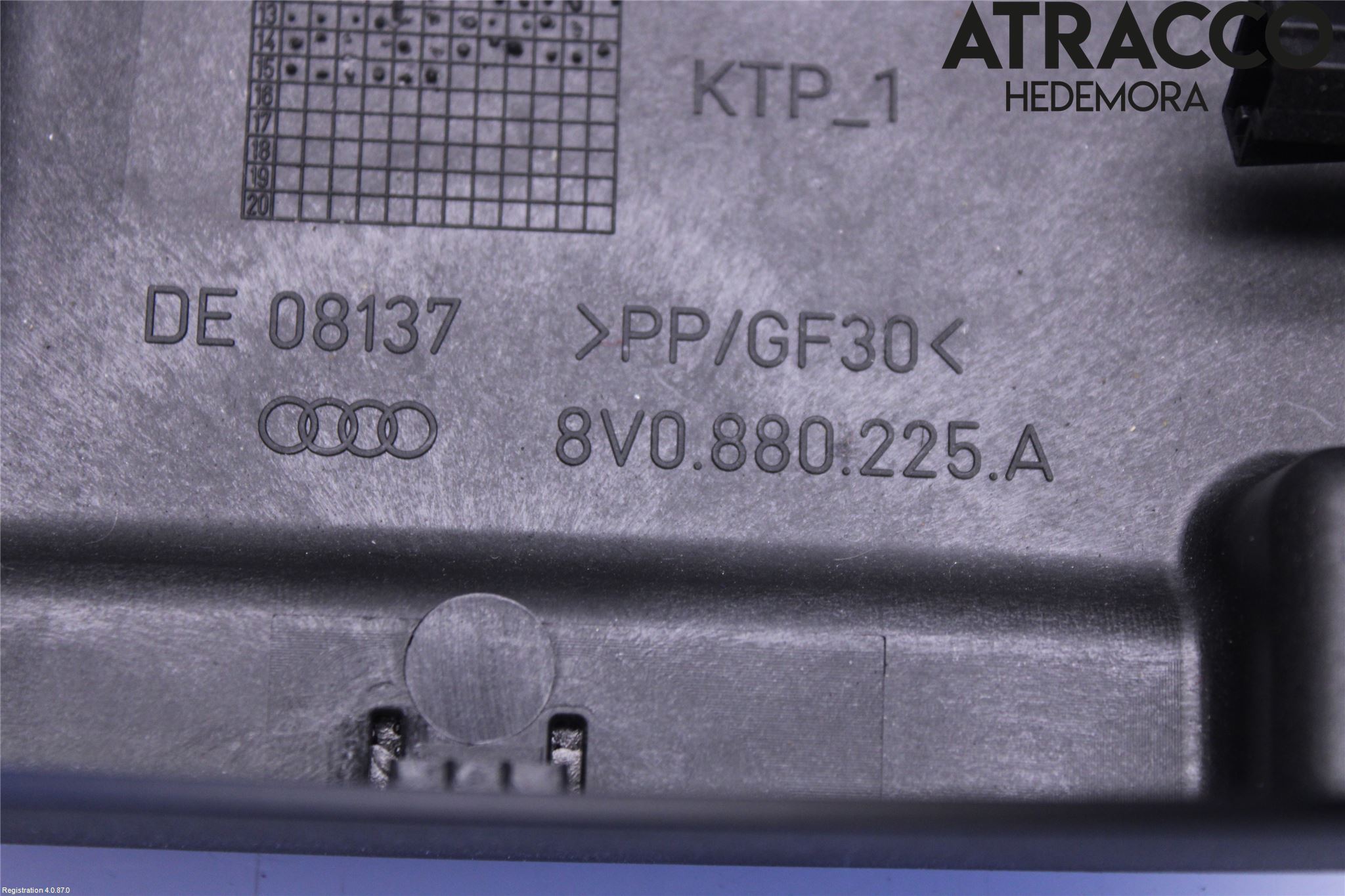 Audi A3/S3 8V 13-20 Rattkåpa-Kåpor