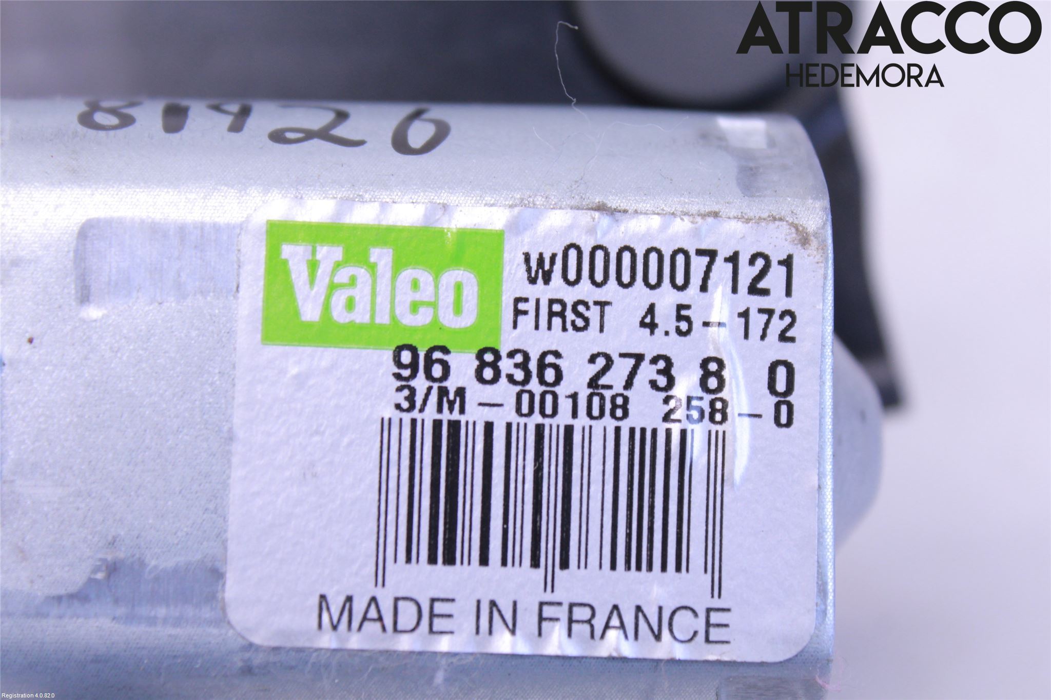 Citroen DS3 Torkarmotor Baklucka