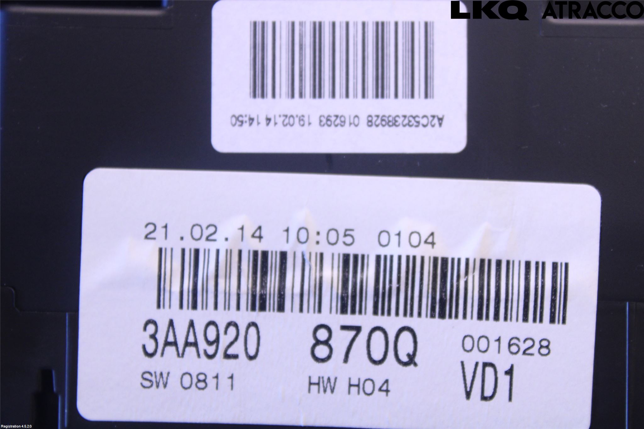 Volkswagen VW PASSAT 11-14 Instrument Komb