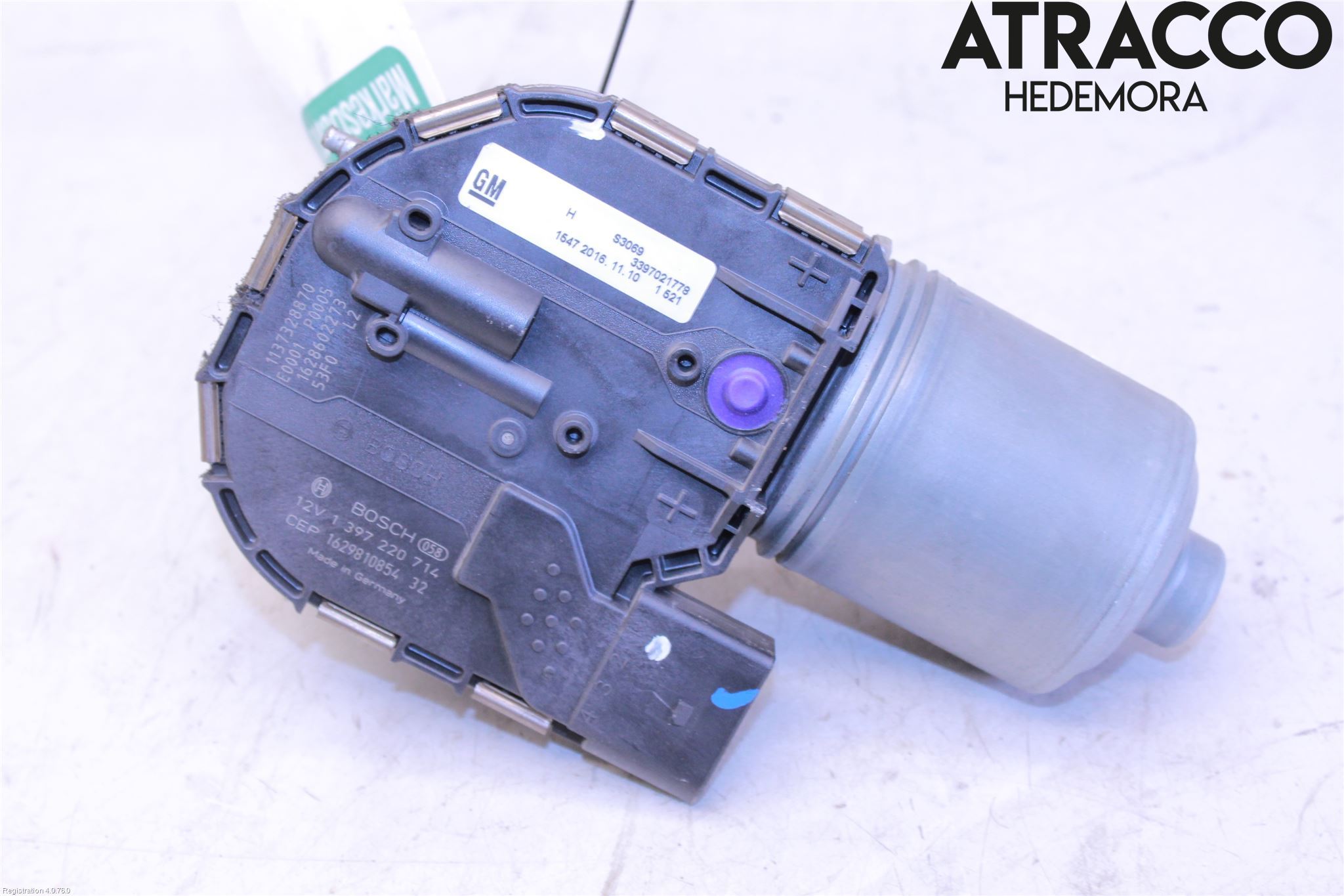 Opel ASTRA K 16-22 Torkarmotor Vindruta