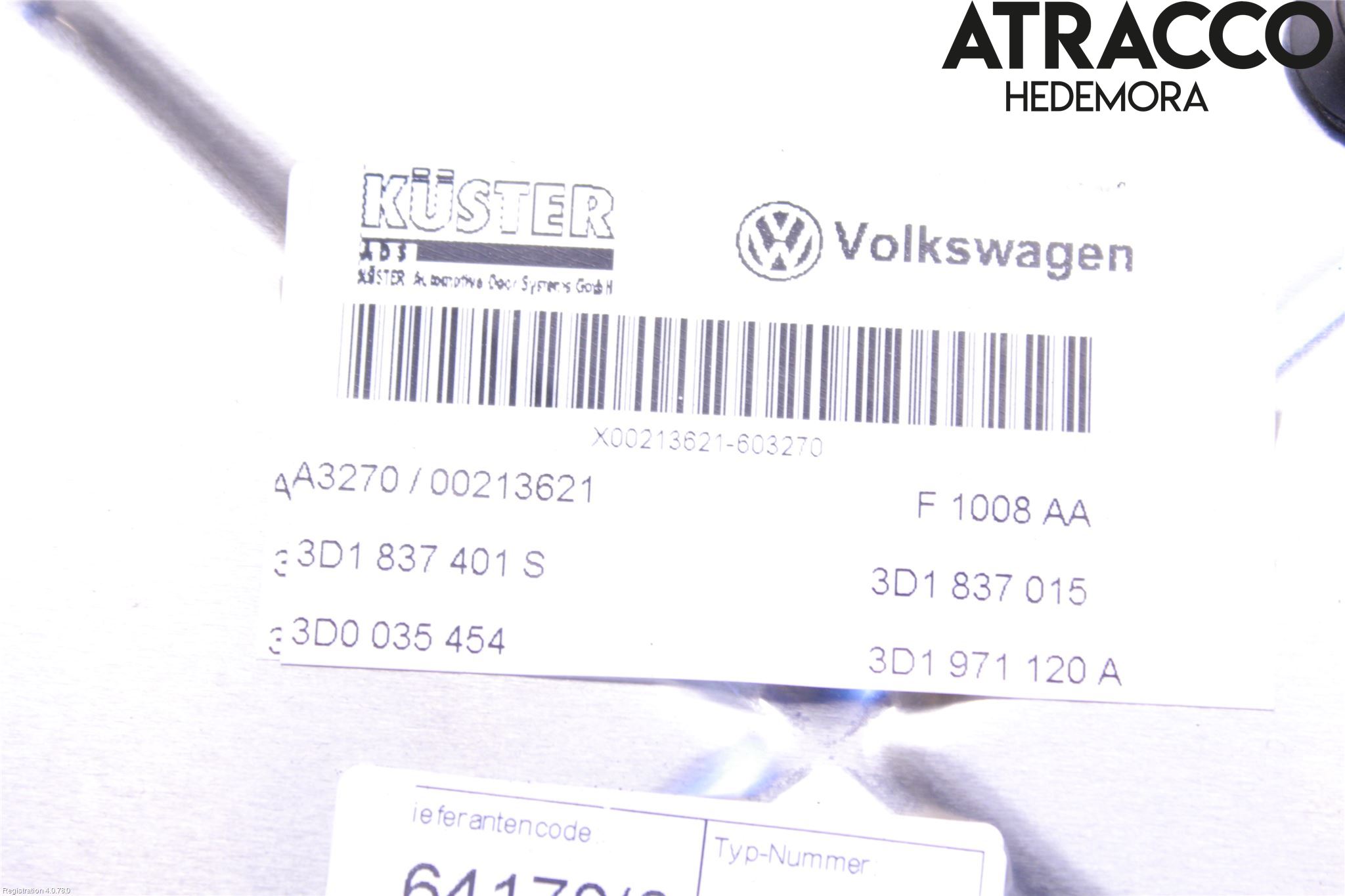 Volkswagen VW PHAETON Fönsterhiss El Kompl