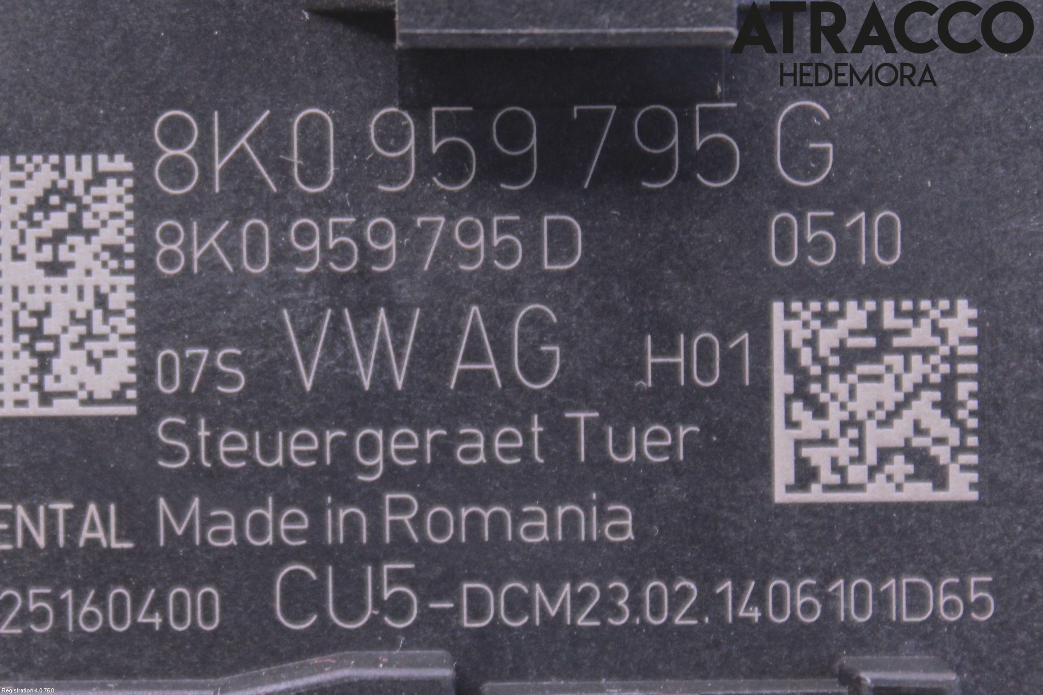 Audi A4 12-15 Styrenhet Dörr