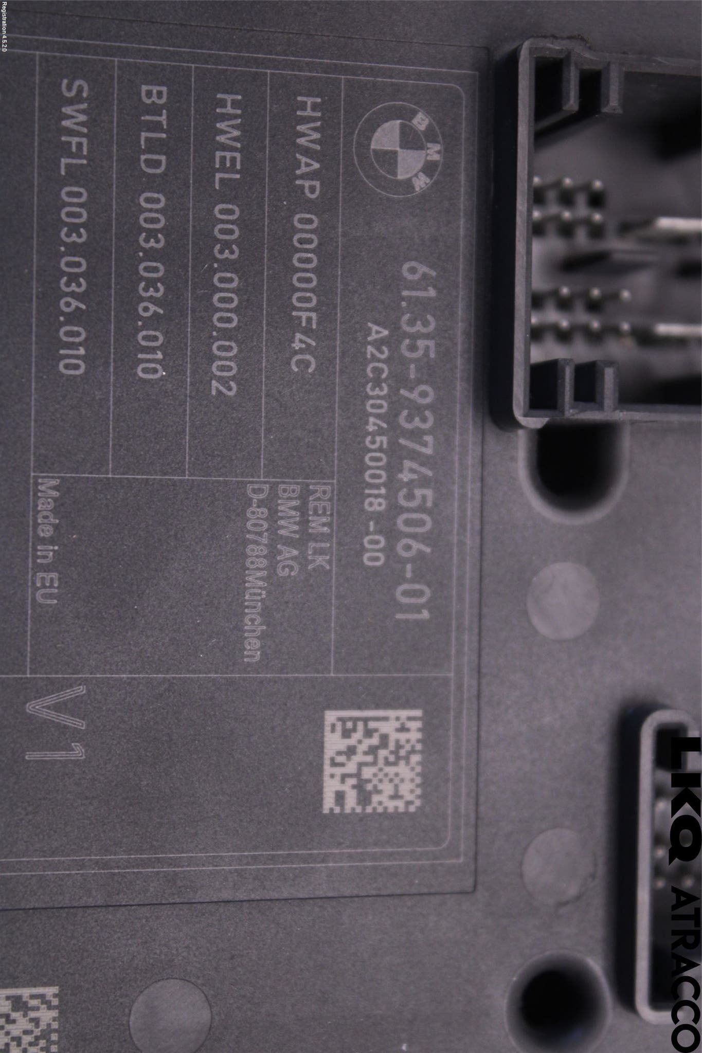 BMW 3 F30/F31/F80 12-19 Säkringsdosa-Elcentral Lock