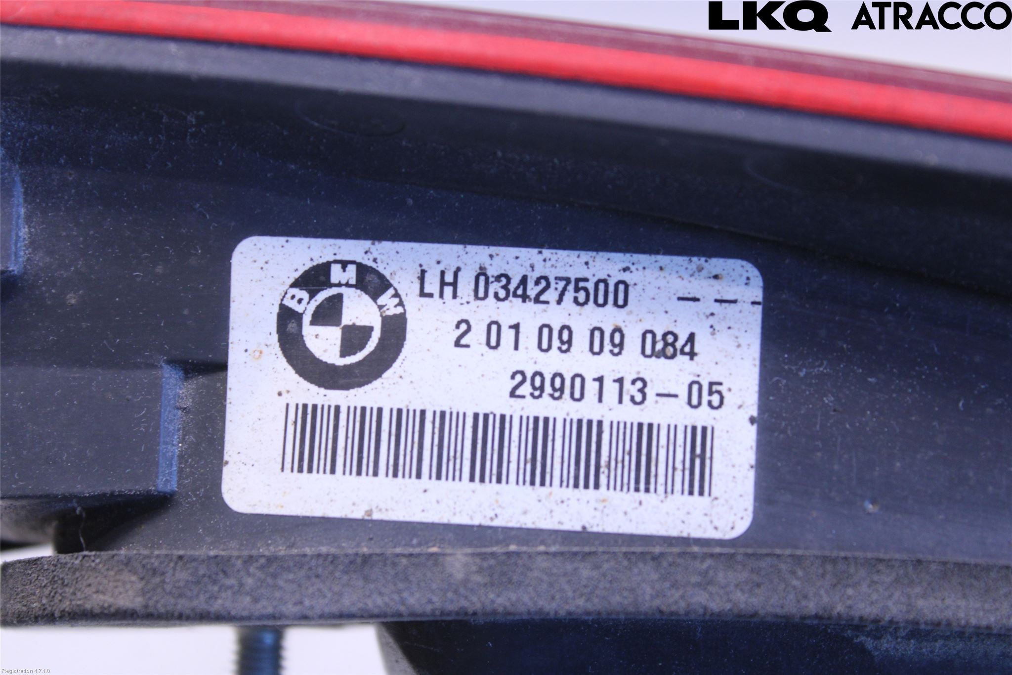 BMW X1 E84 10-15 Bakljus Lucka Vä