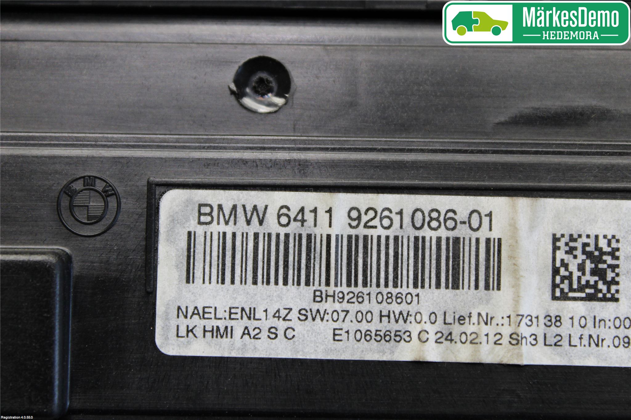 BMW 3 F30/F31/F80 12-19 Ac Styrenhet Ac Manöveren