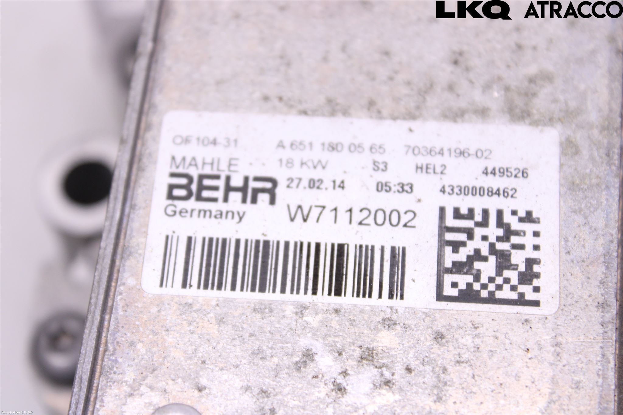 Mercedes-Benz MB B-KLASS (W246/W242) 12-19 Oljekylare Motor