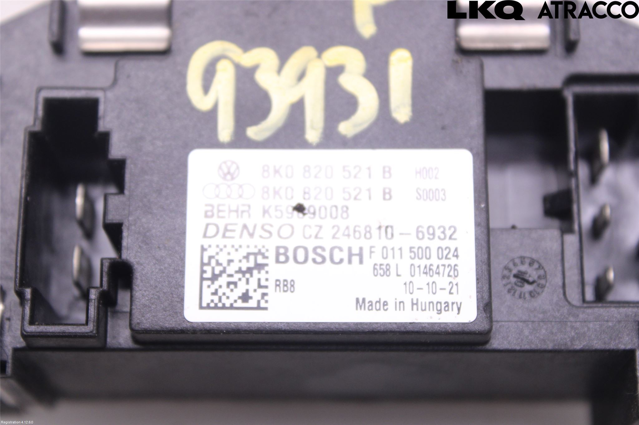 Audi A4/S4 08-11 Värmefläktsmotstånd