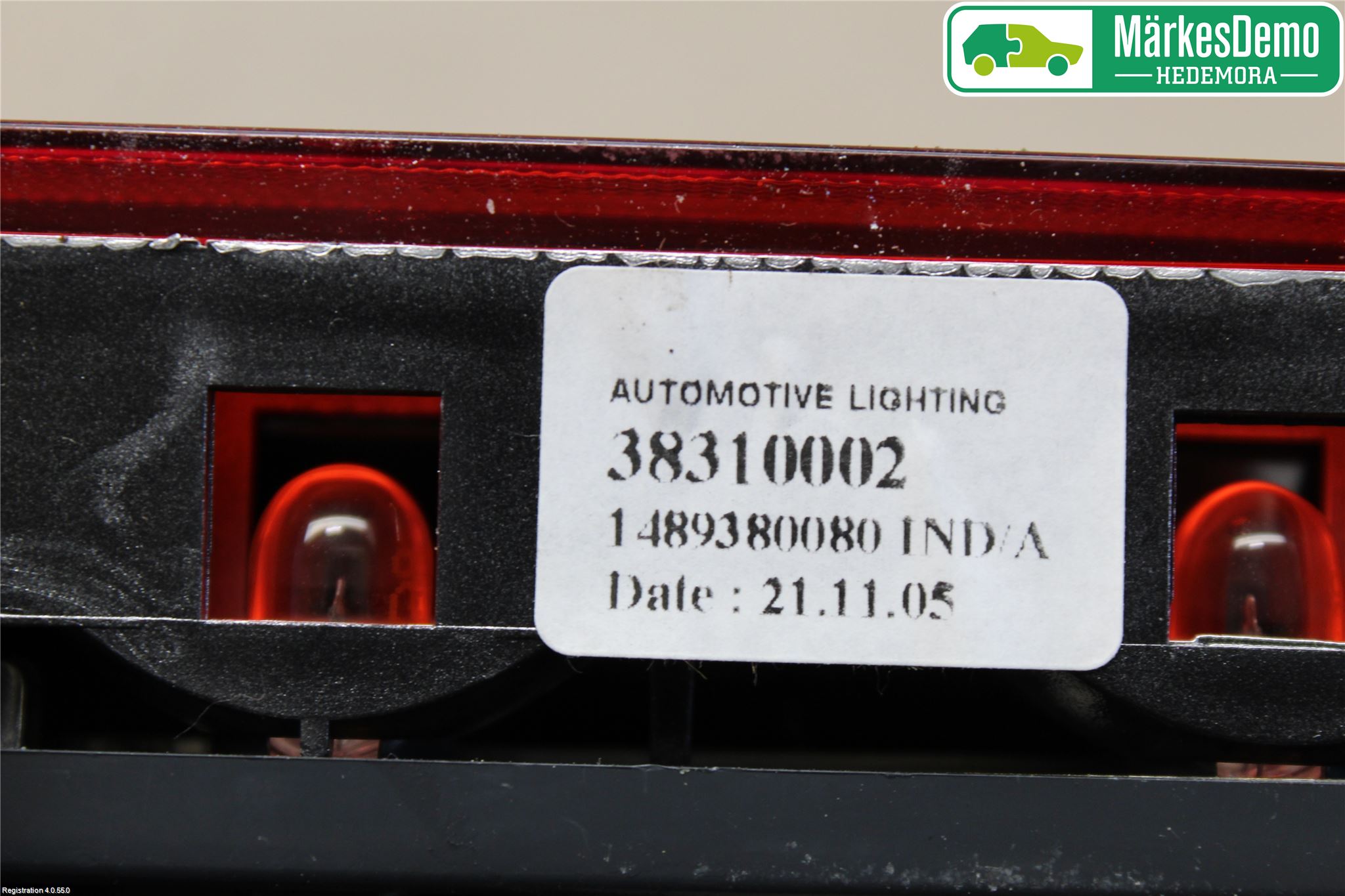 Citroen C8 Bromsljus Bakruta