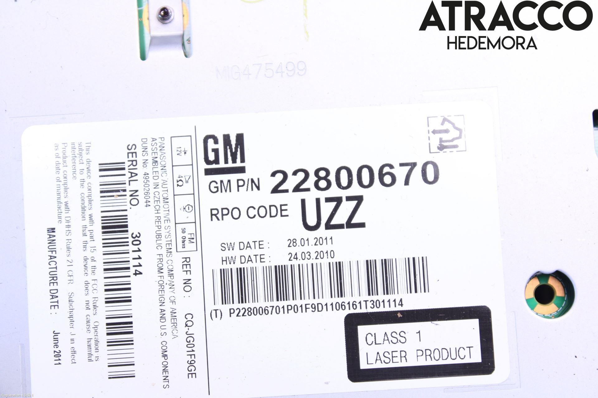 Opel ASTRA J 10-15 Cd Radio - Multimediapanel