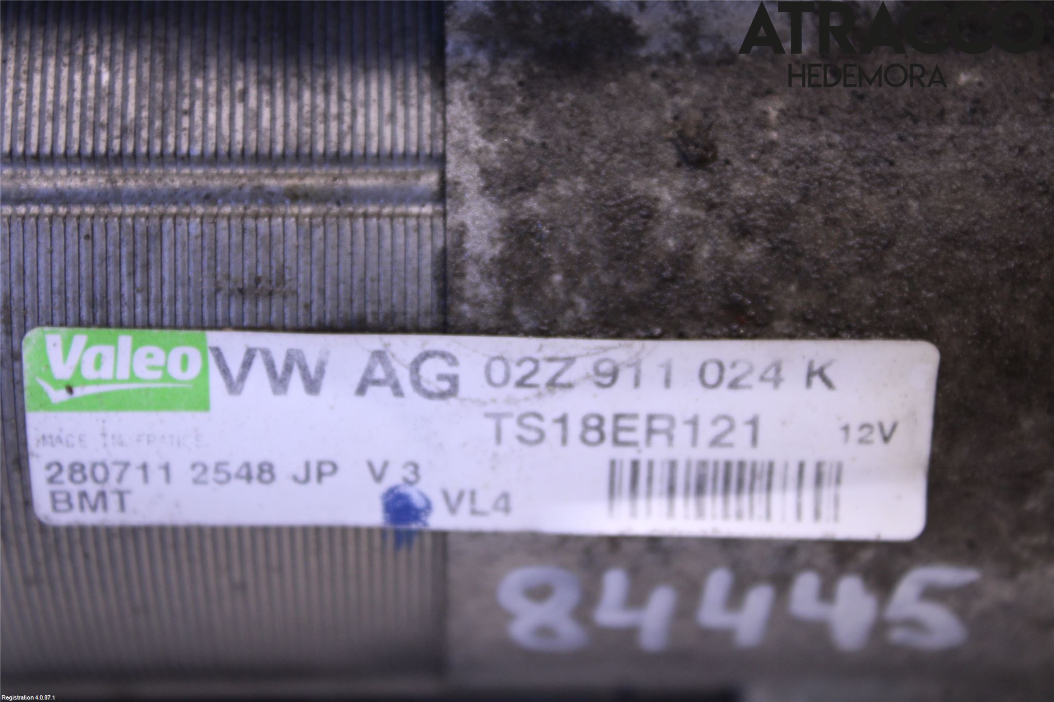Volkswagen VW CADDY 11-15 Startmotor Diesel