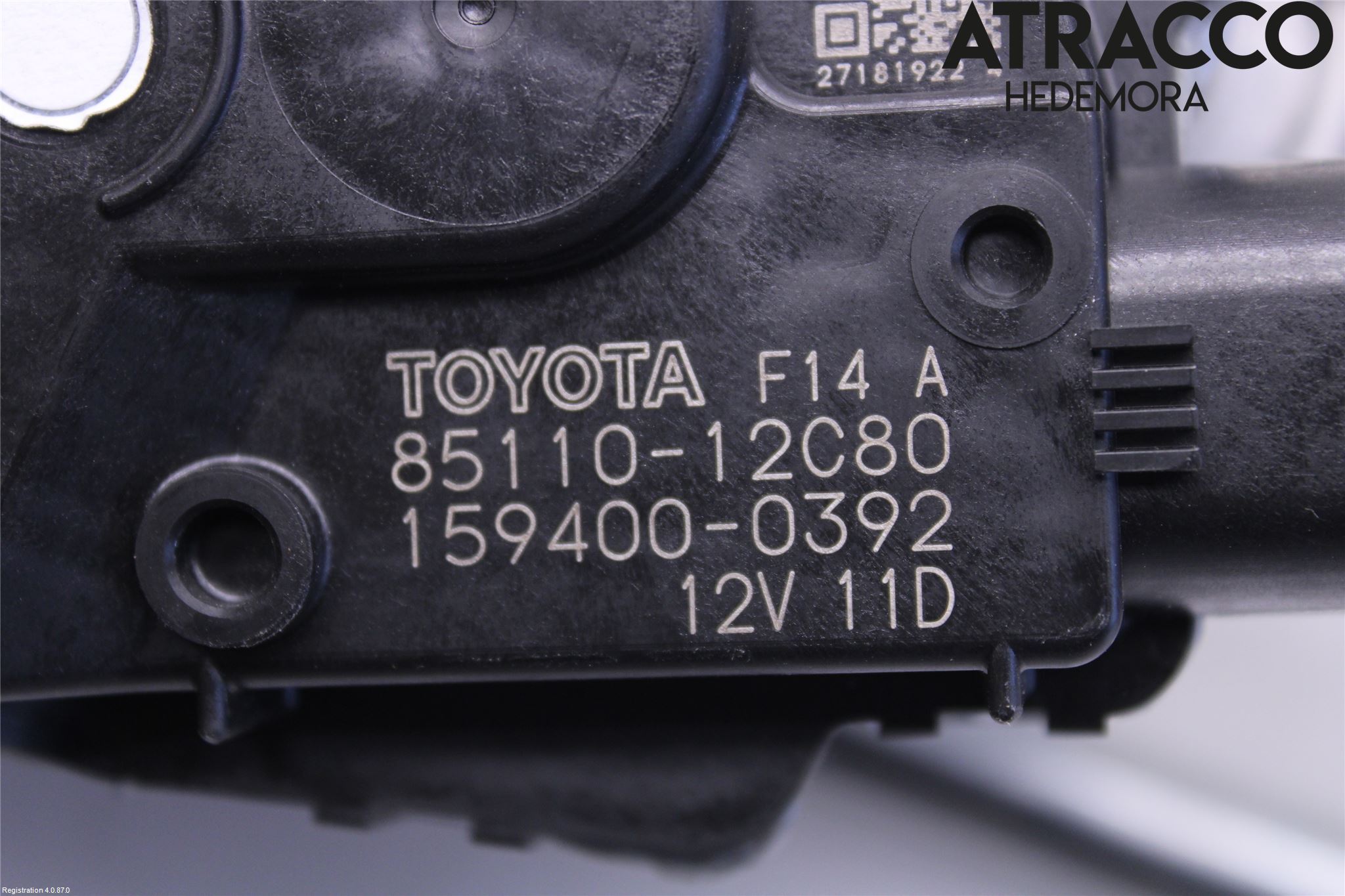 Toyota COROLLA 19- Torkarmotor Vindruta