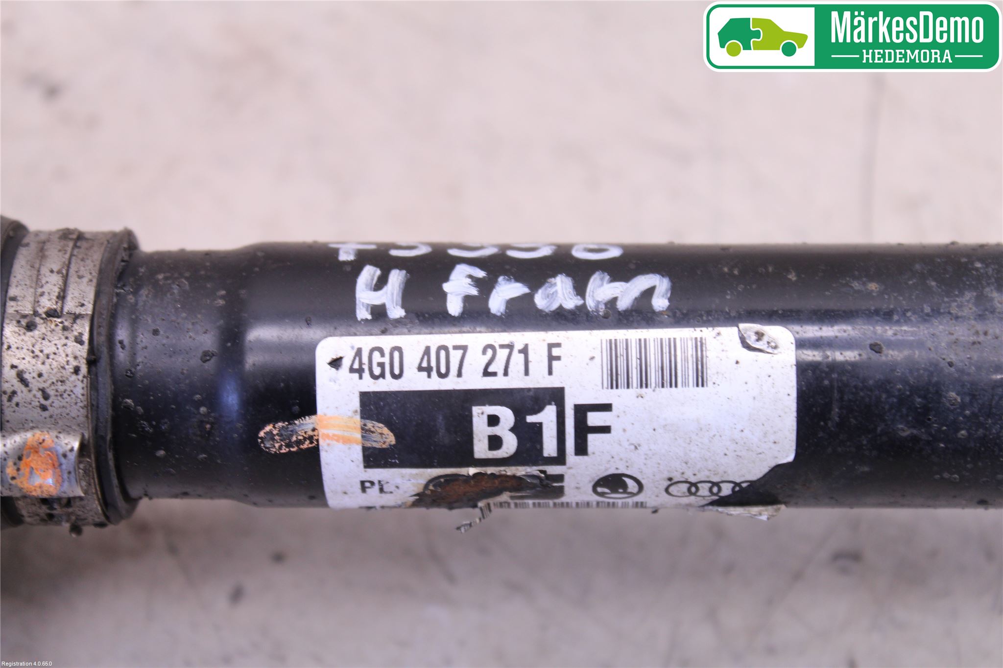 Audi A7/S7 4G 11-17 Drivaxel Fram Höger