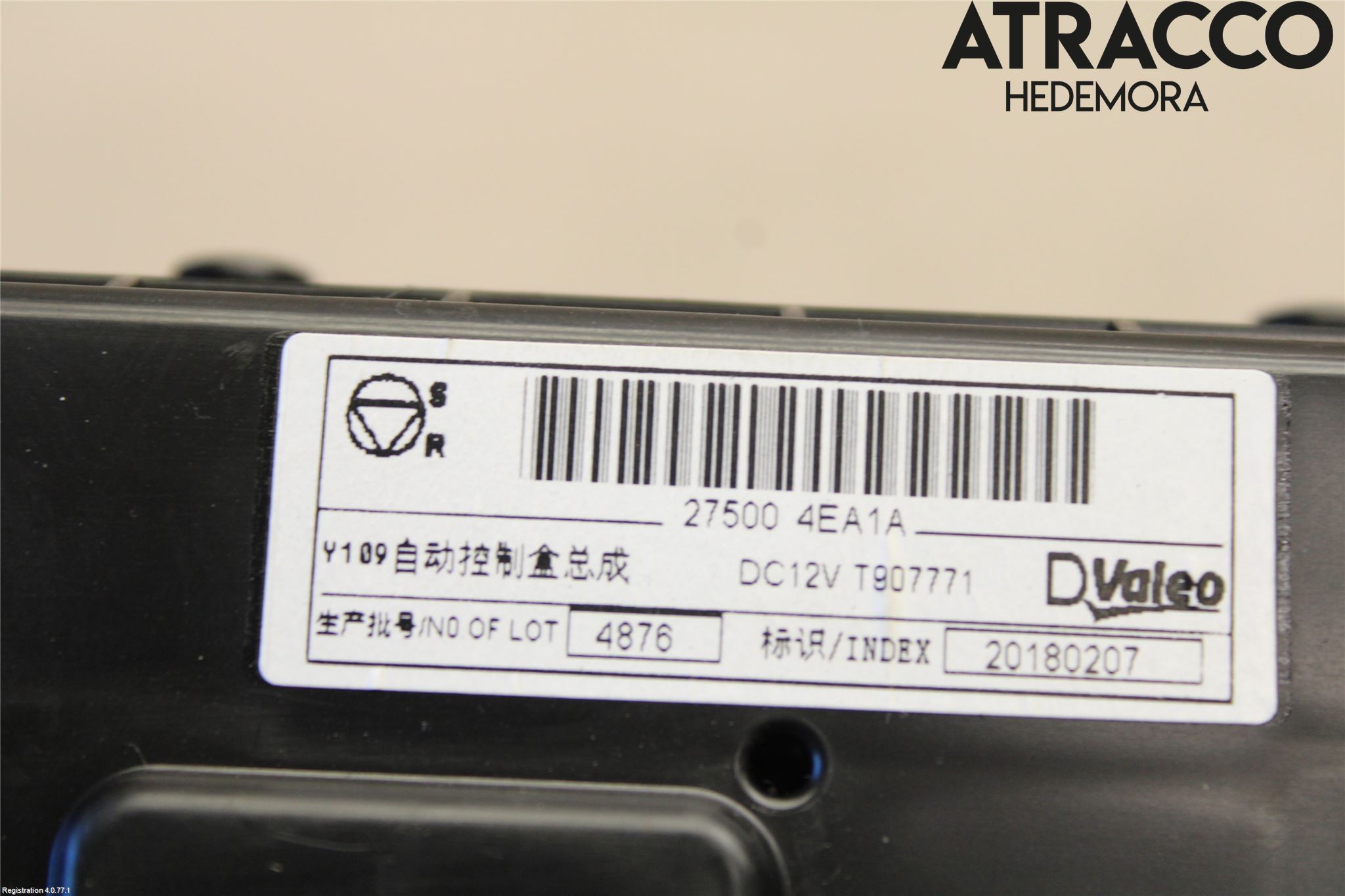 Nissan QASHQAI 17-21 Ac Styrenhet Ac Manöveren