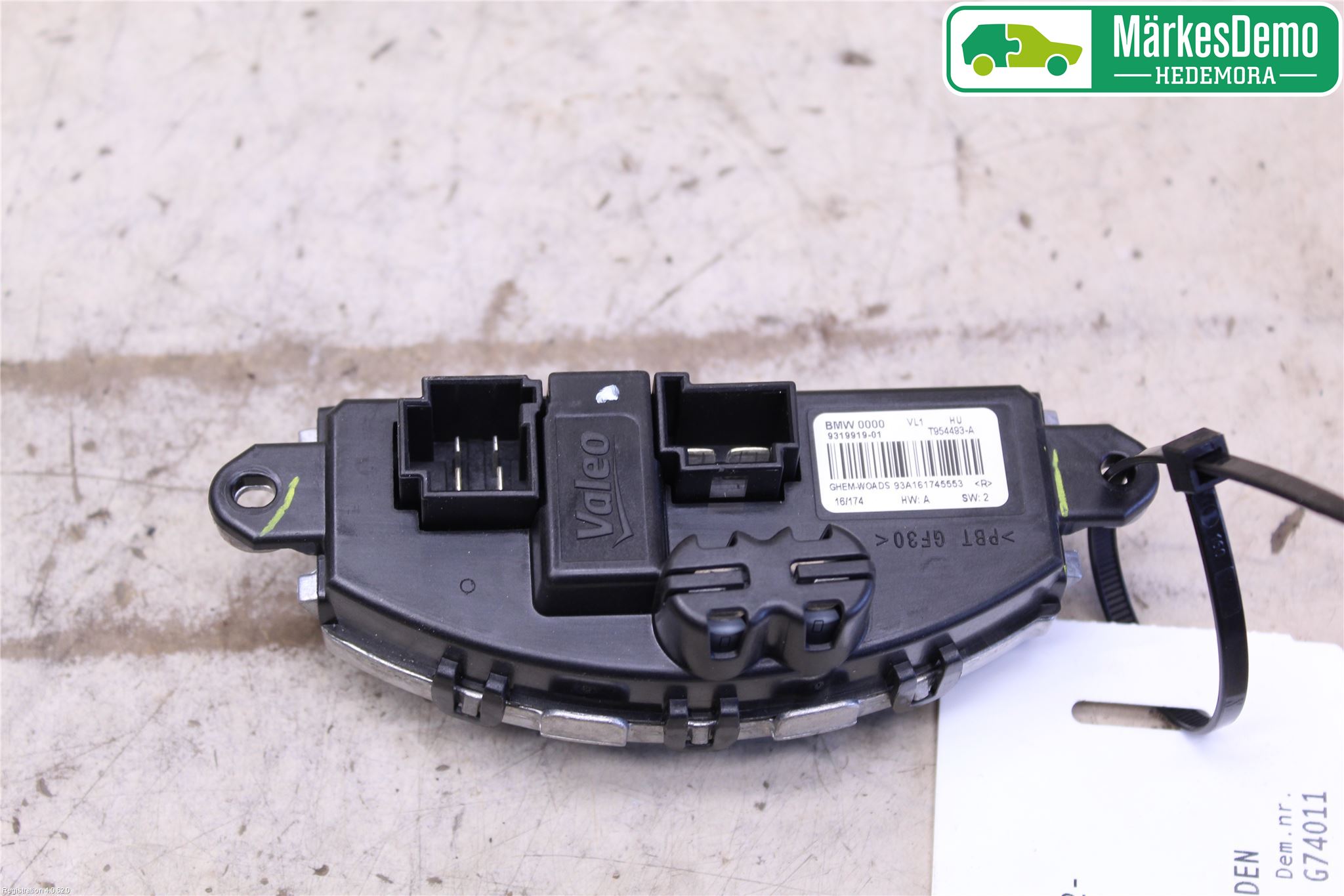 BMW 3 F30/F31/F80 12-19 Värmefläktsmotstånd