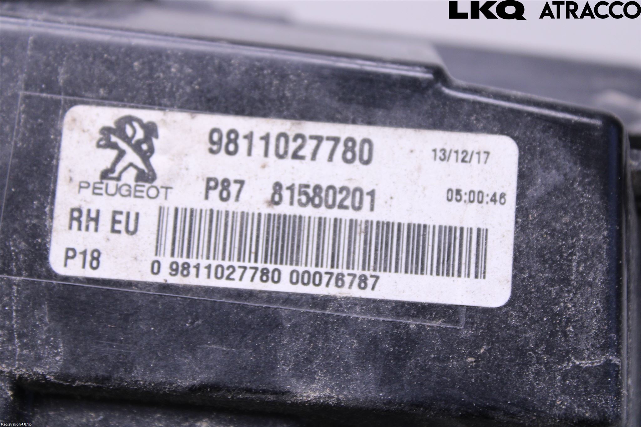 Peugeot 5008 17-24 Bakljus Lucka Hö