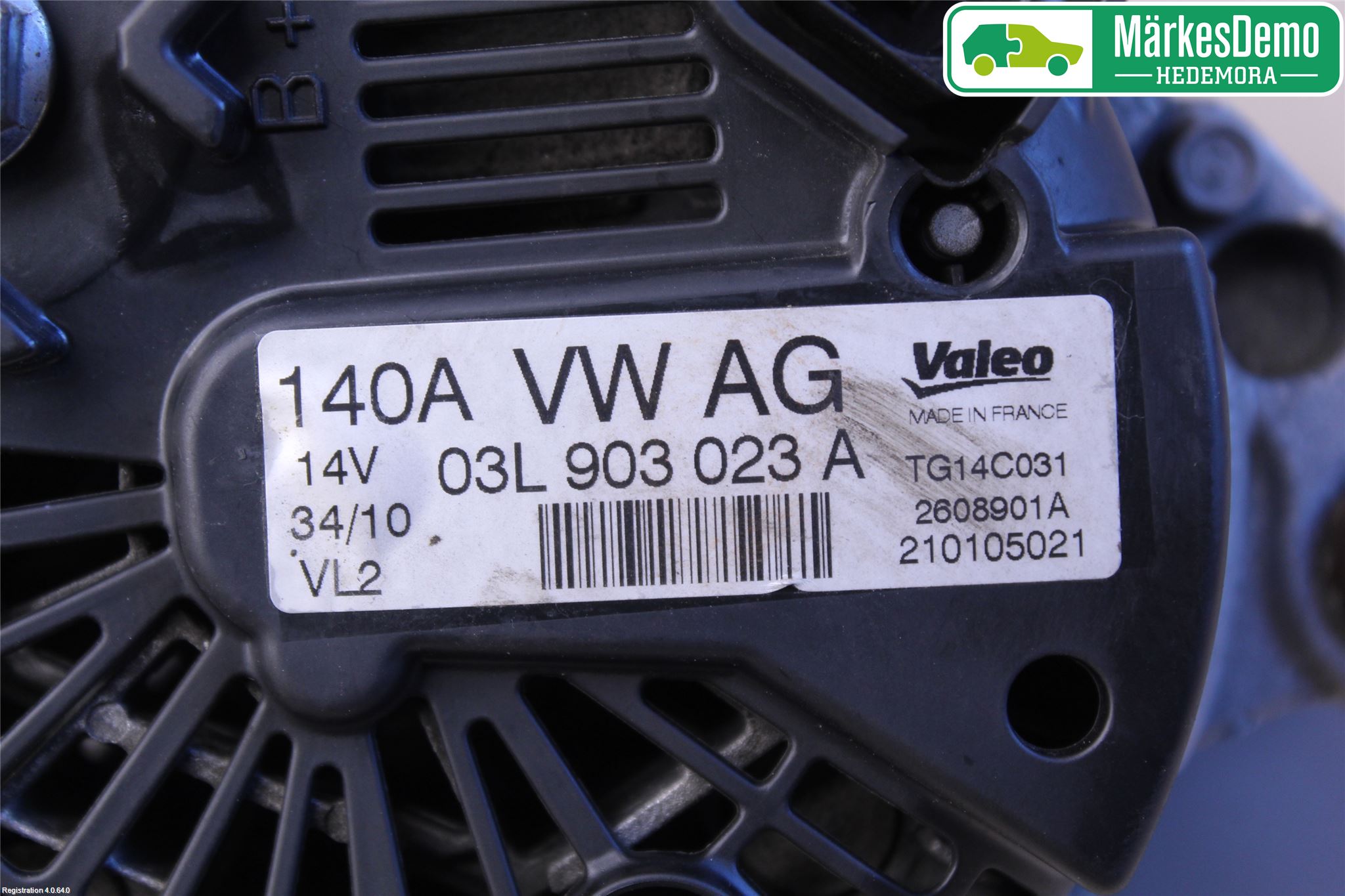 Volkswagen VW GOLF VI 09-13 Generator