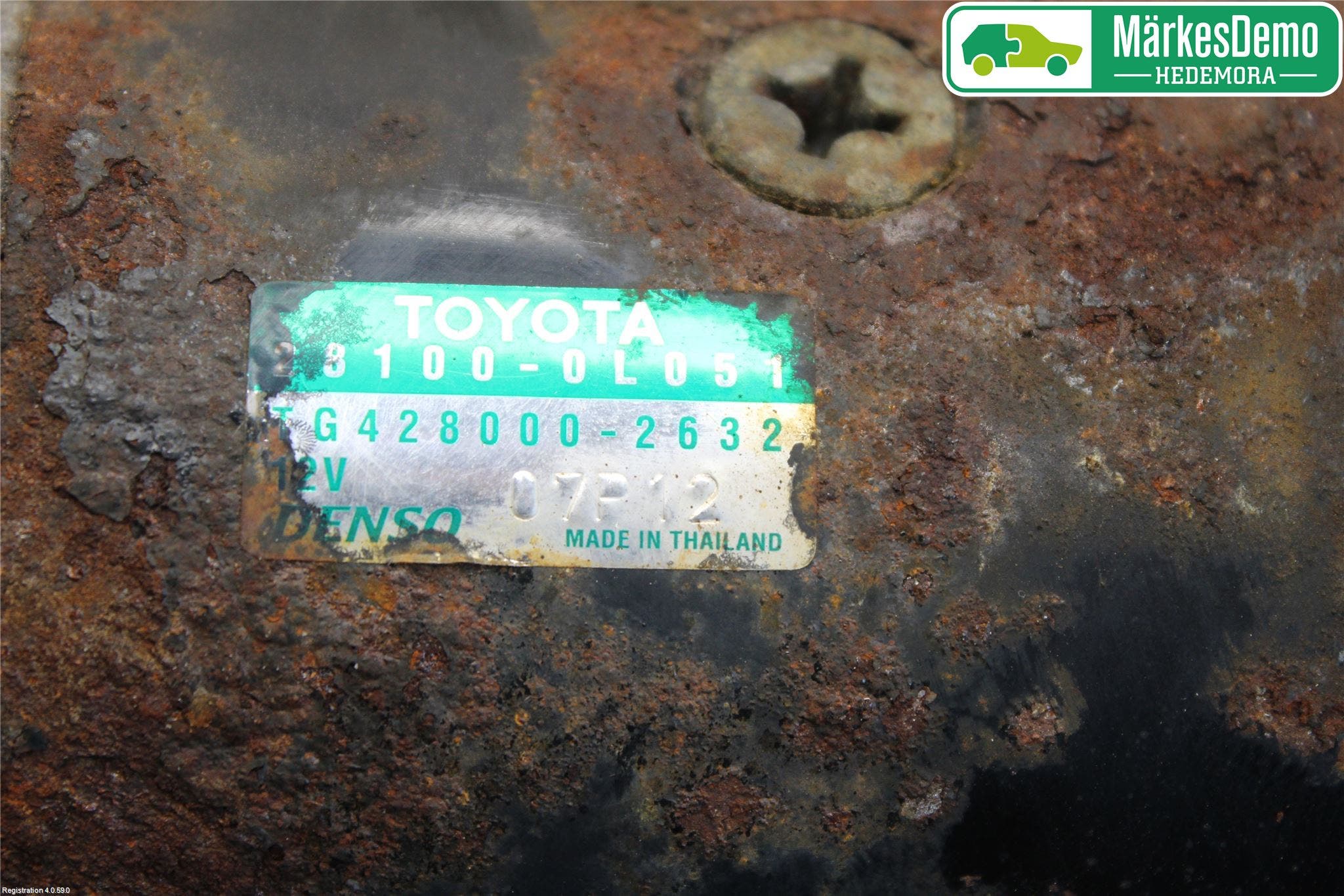 Toyota HILUX 05-16 Startmotor Diesel