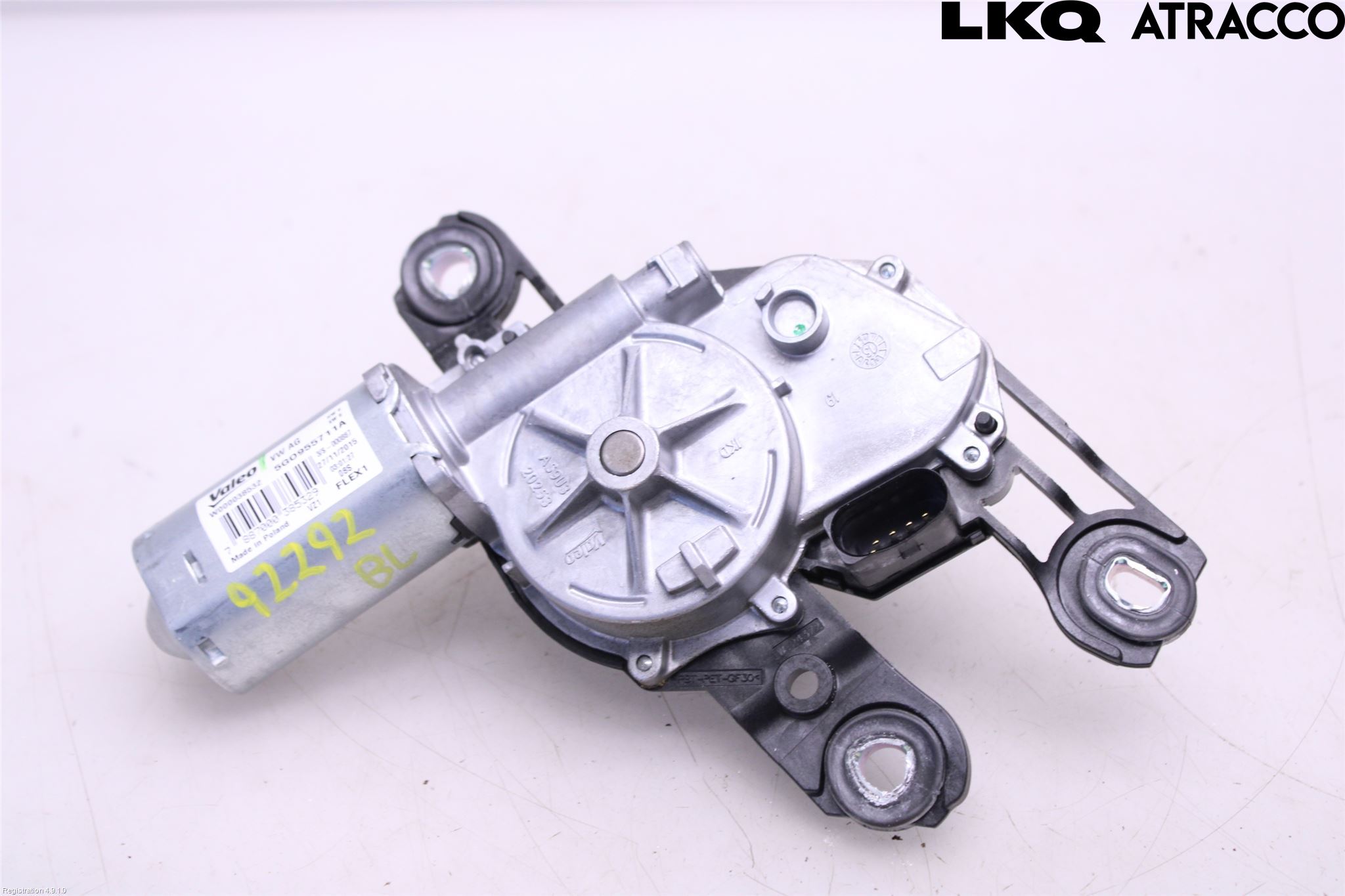 Volkswagen VW PASSAT 15-19 Torkarmotor Baklucka