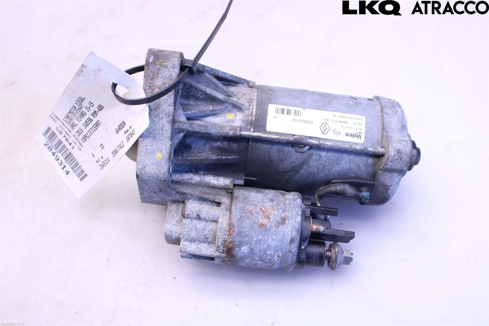 Opel VIVARO 15-19 Startmotor Diesel