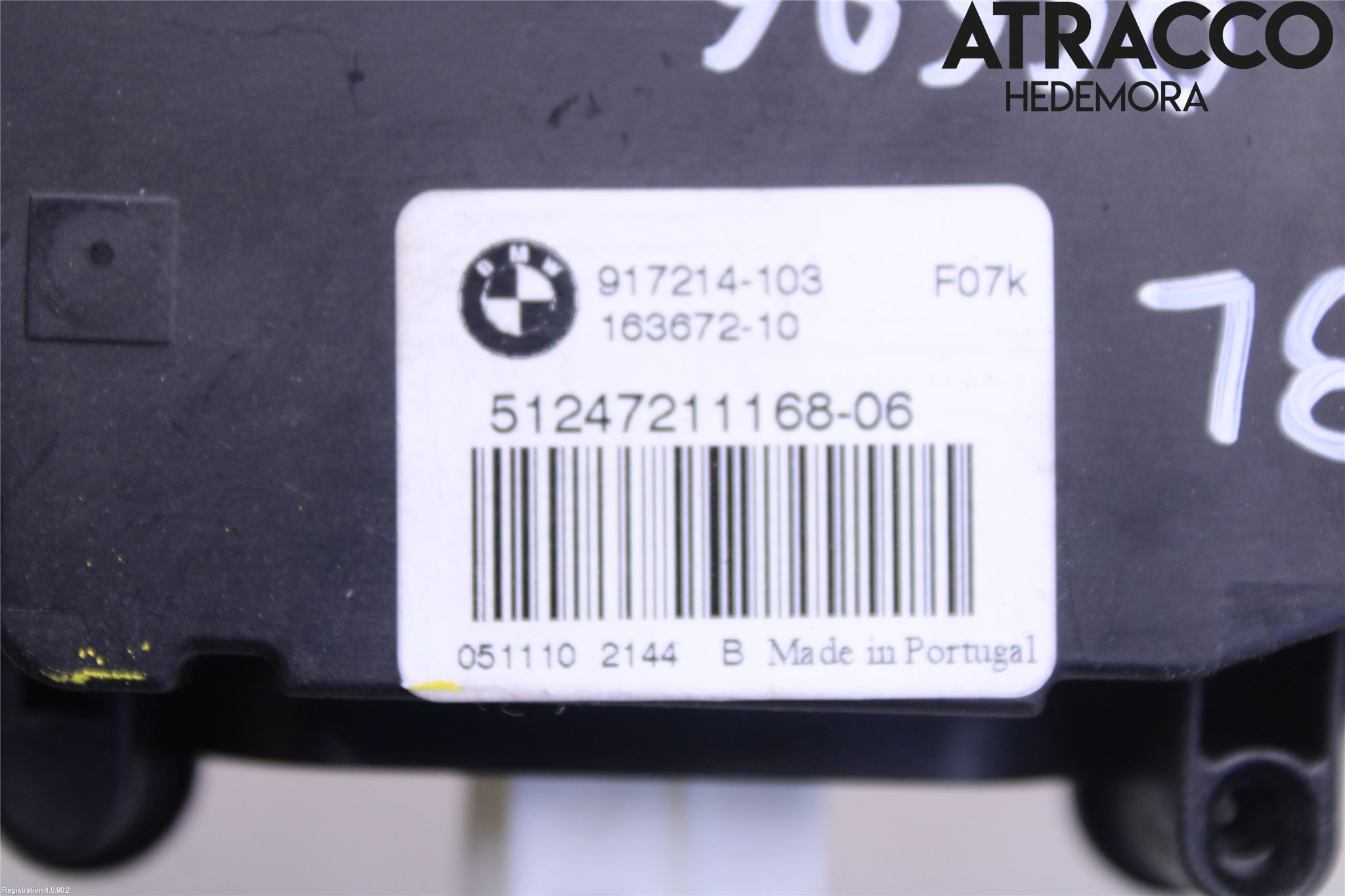 BMW 5 GT F07 09-17 Centrallåsmot Baklucka