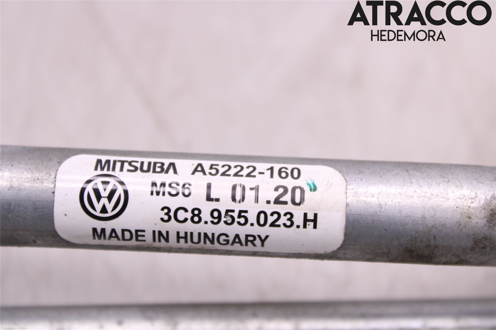 Volkswagen VW PASSAT CC 08-16 Torkarmekanism Vindruta